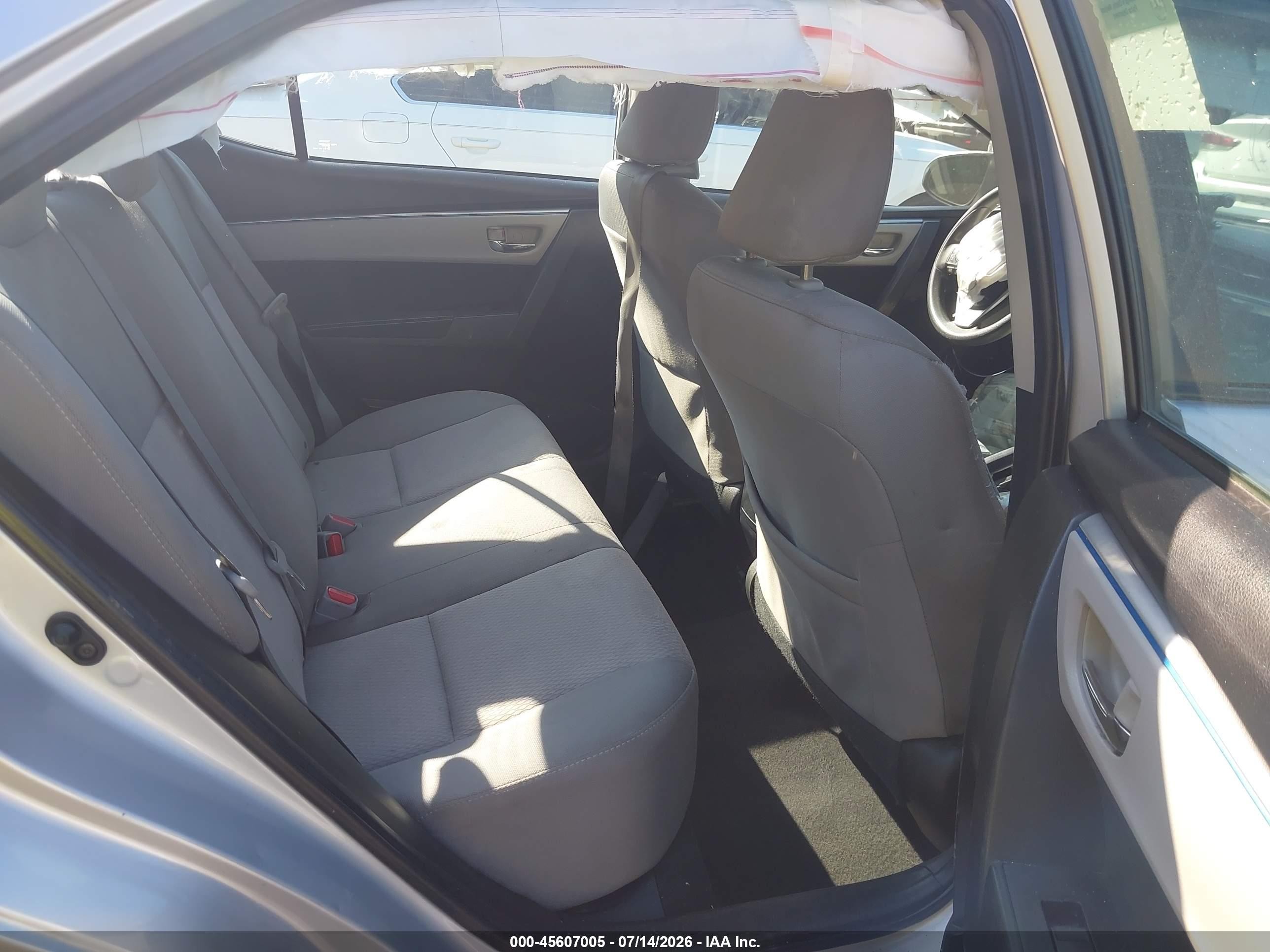 2014 Toyota Corolla Le Gray vin: 2T1BURHE8EC166250