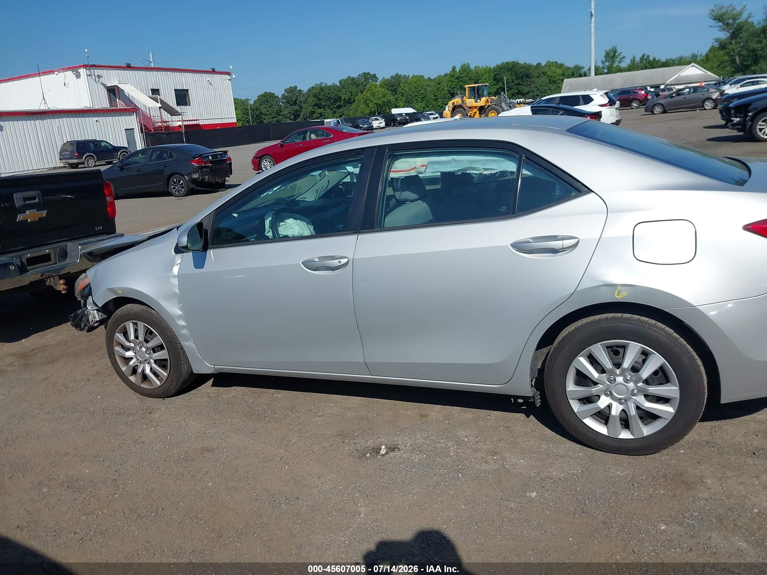2014 Toyota Corolla Le Gray vin: 2T1BURHE8EC166250