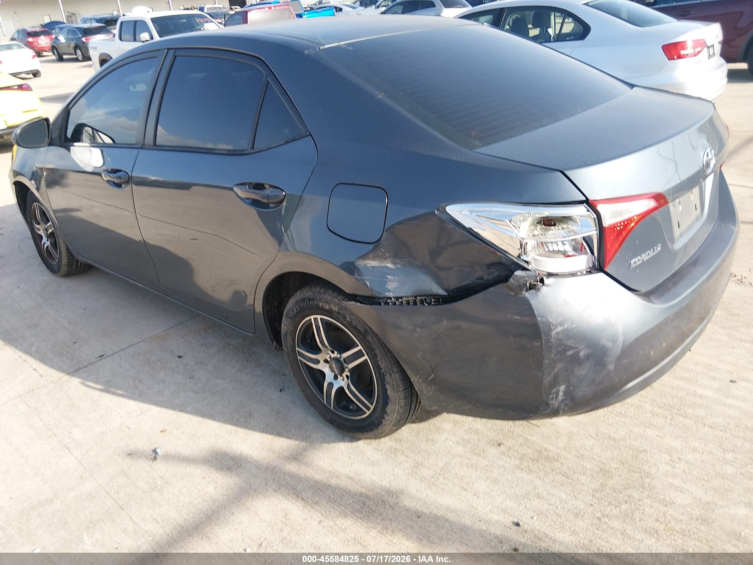 2014 Toyota Corolla L Gray vin: 2T1BURHE8EC167396