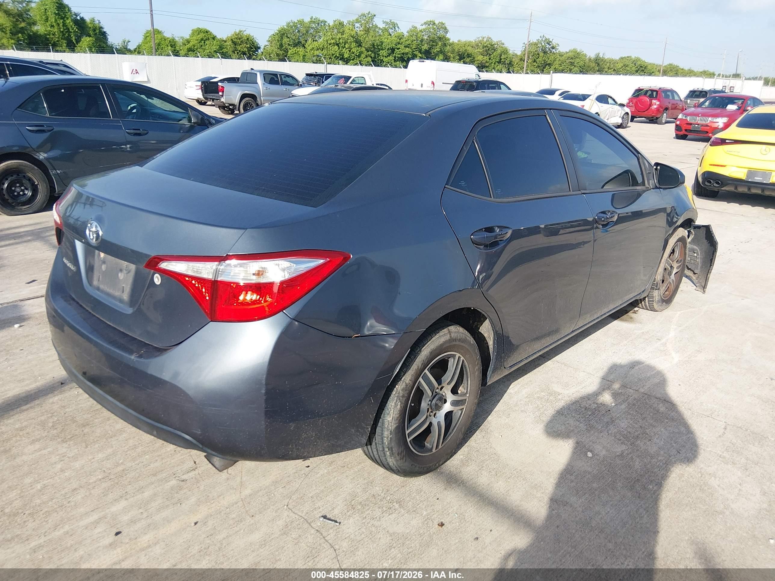 2014 Toyota Corolla L Gray vin: 2T1BURHE8EC167396
