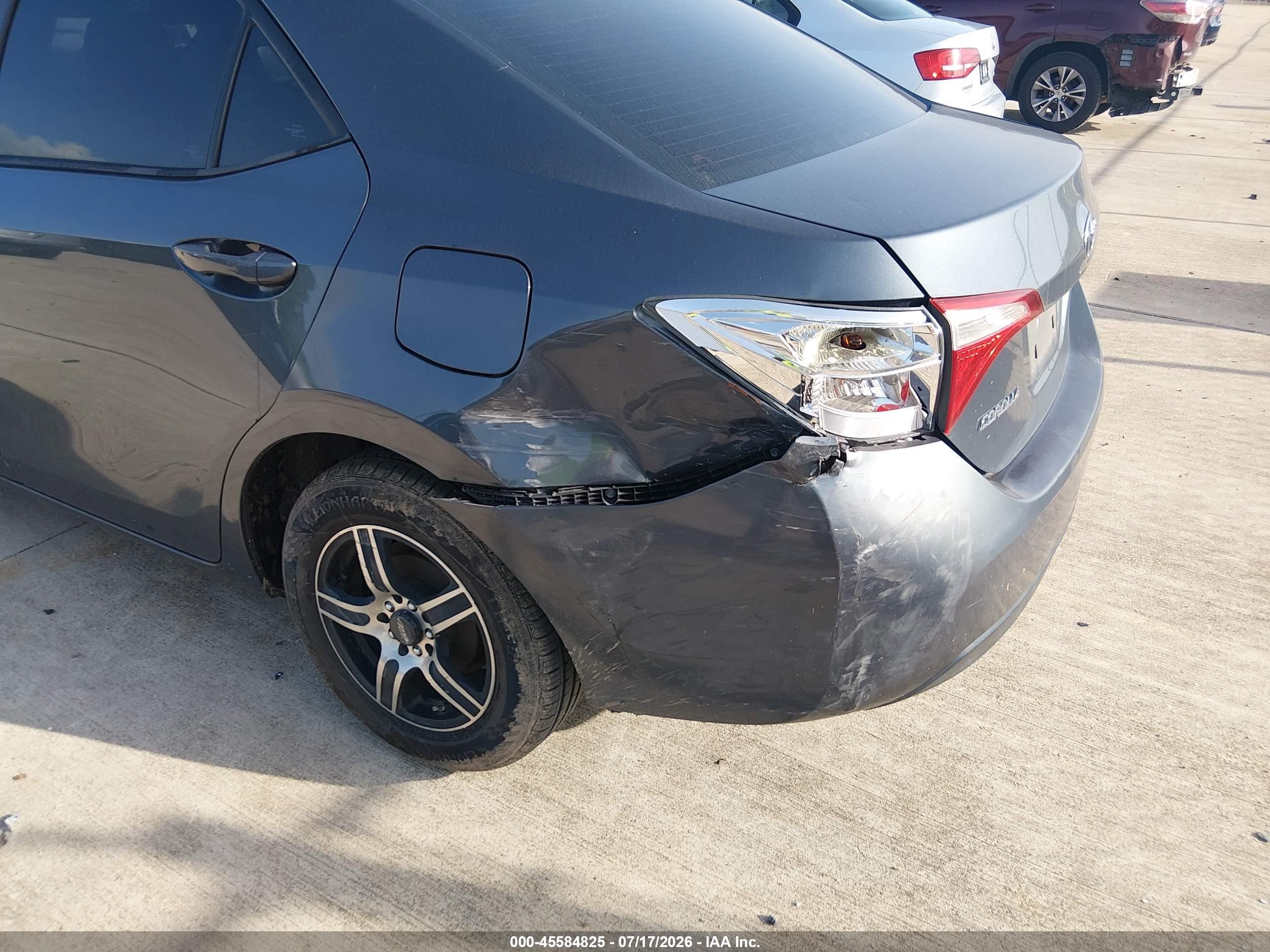 2014 Toyota Corolla L Gray vin: 2T1BURHE8EC167396