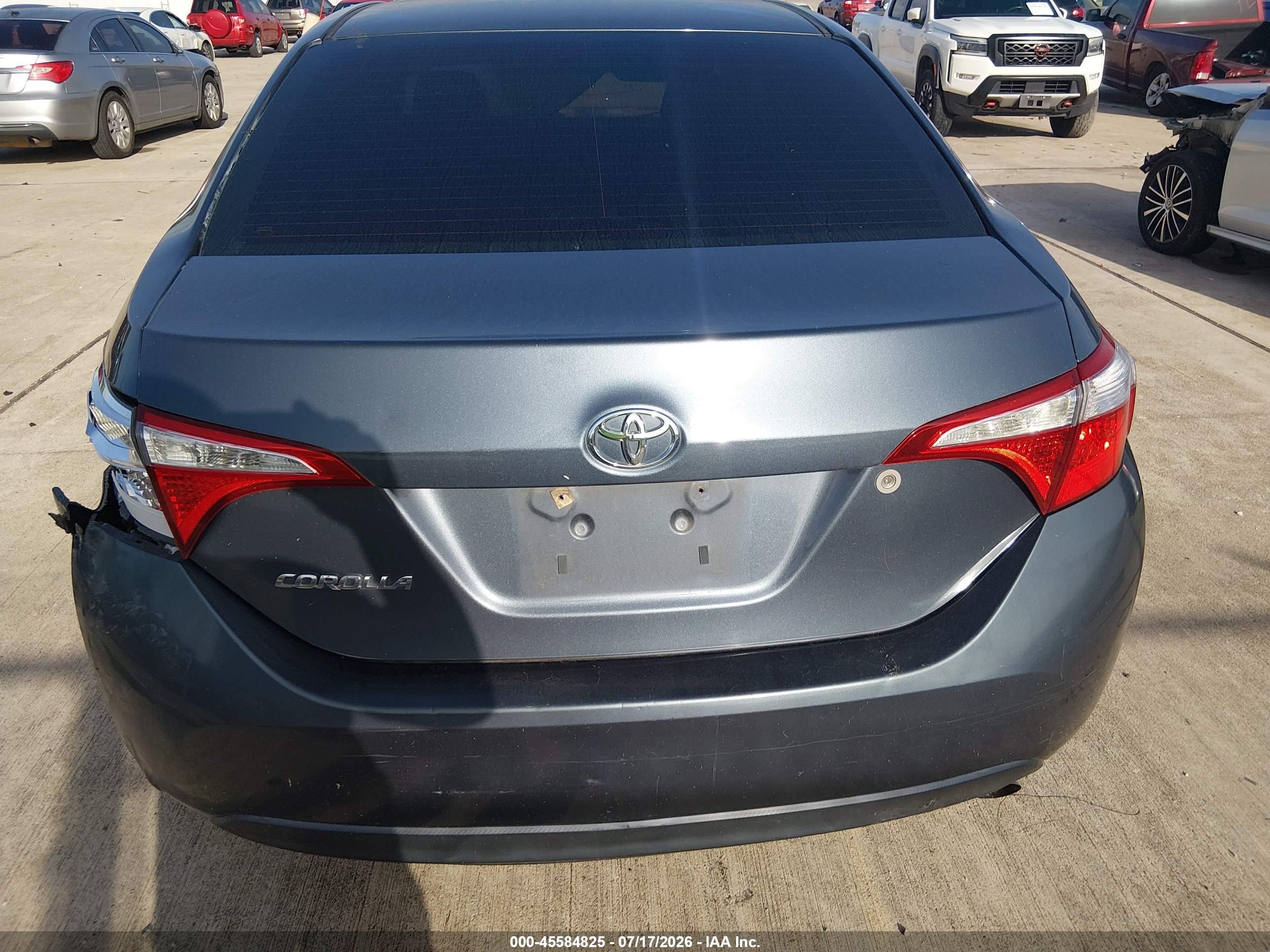 2014 Toyota Corolla L Gray vin: 2T1BURHE8EC167396