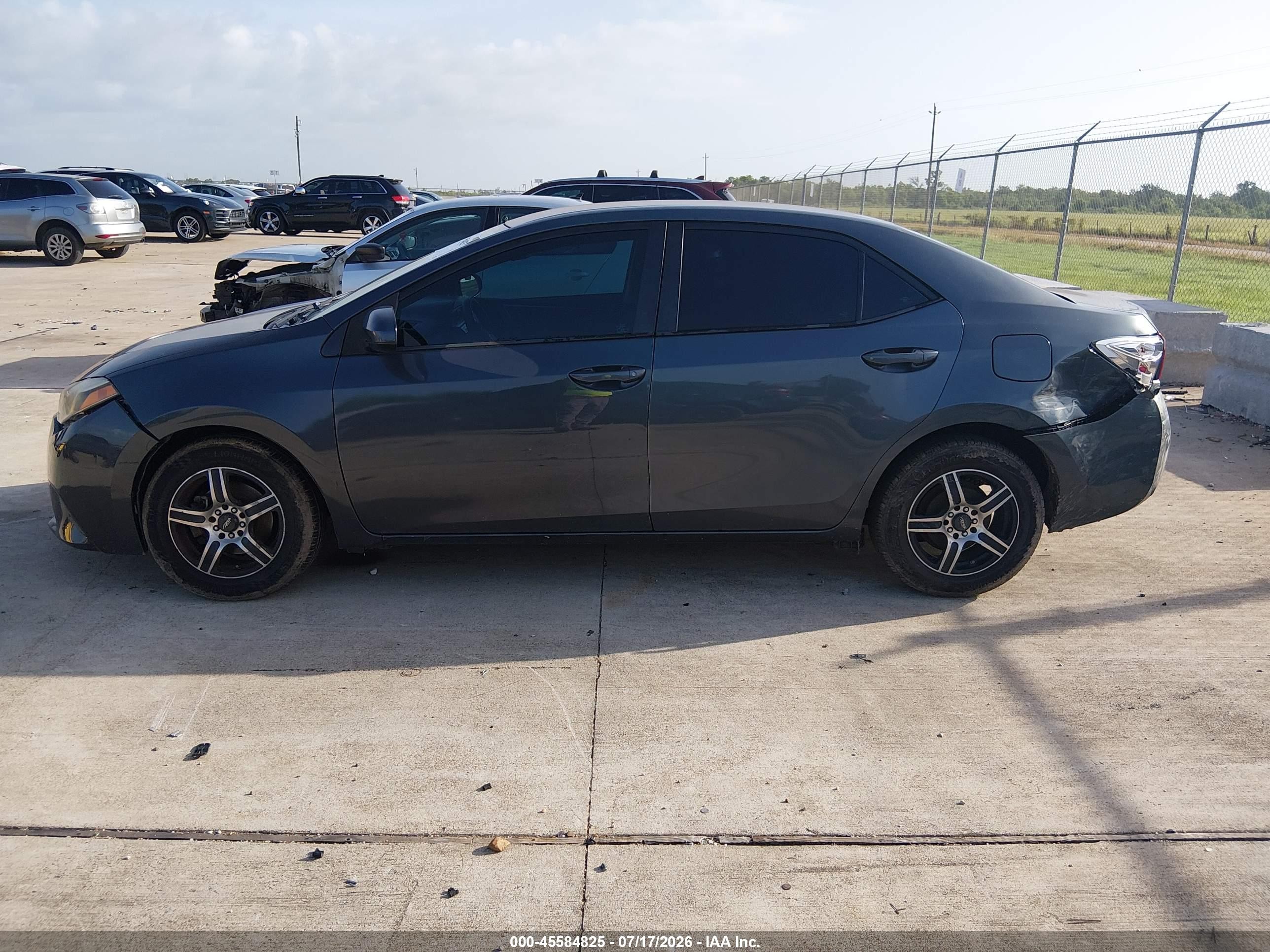 2014 Toyota Corolla L Gray vin: 2T1BURHE8EC167396