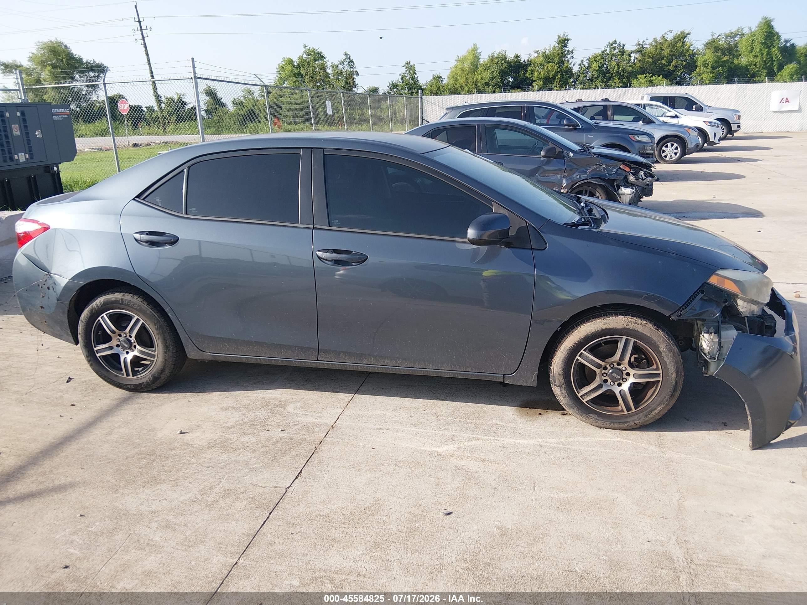 2014 Toyota Corolla L Gray vin: 2T1BURHE8EC167396
