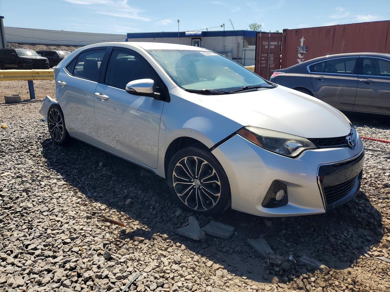 2014 Toyota Corolla S Plus Silver vin: 2T1BURHE8EC167950