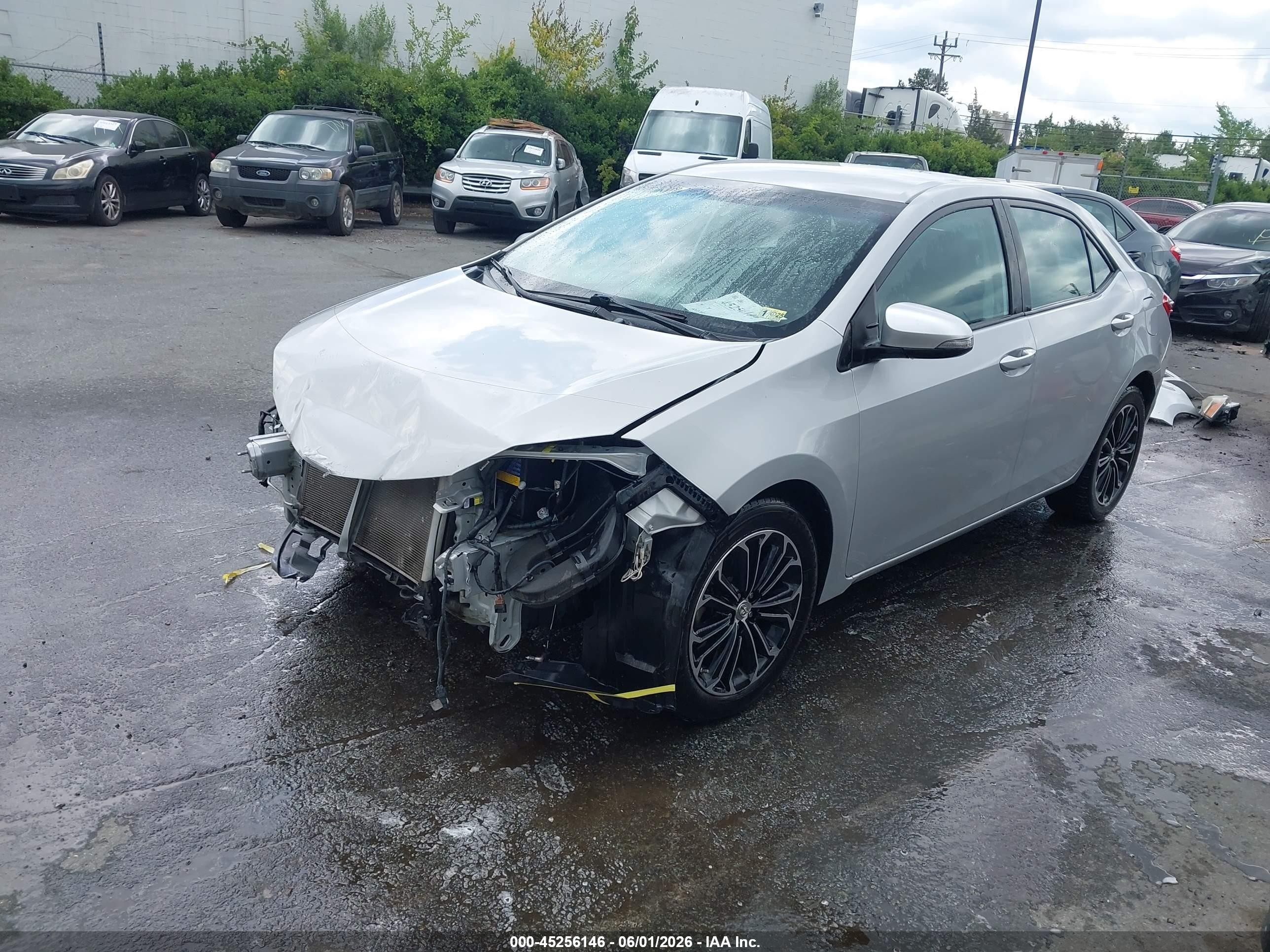 2014 Toyota Corolla S Plus Серый vin: 2T1BURHE8EC198342