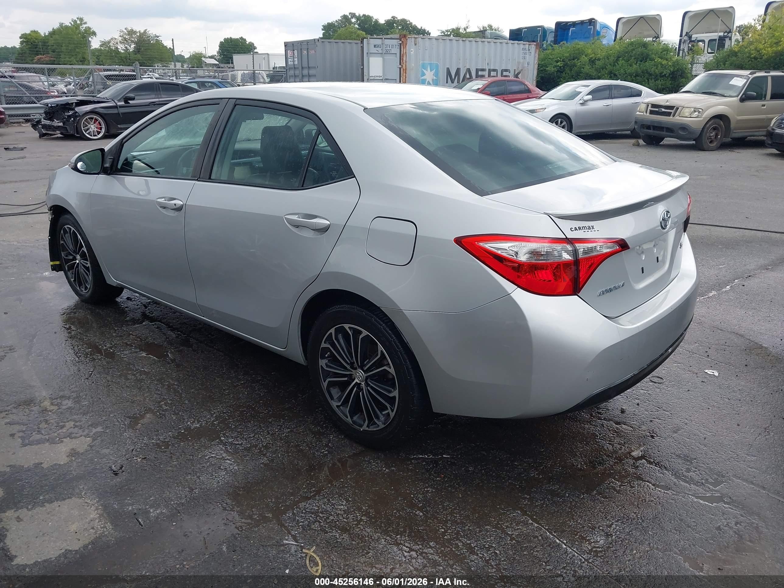 2014 Toyota Corolla S Plus Серый vin: 2T1BURHE8EC198342