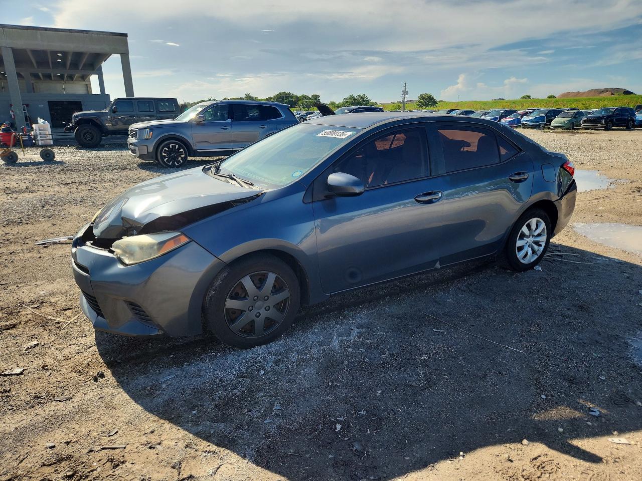 2014 Toyota Corolla Le Gray vin: 2T1BURHE8EC198602