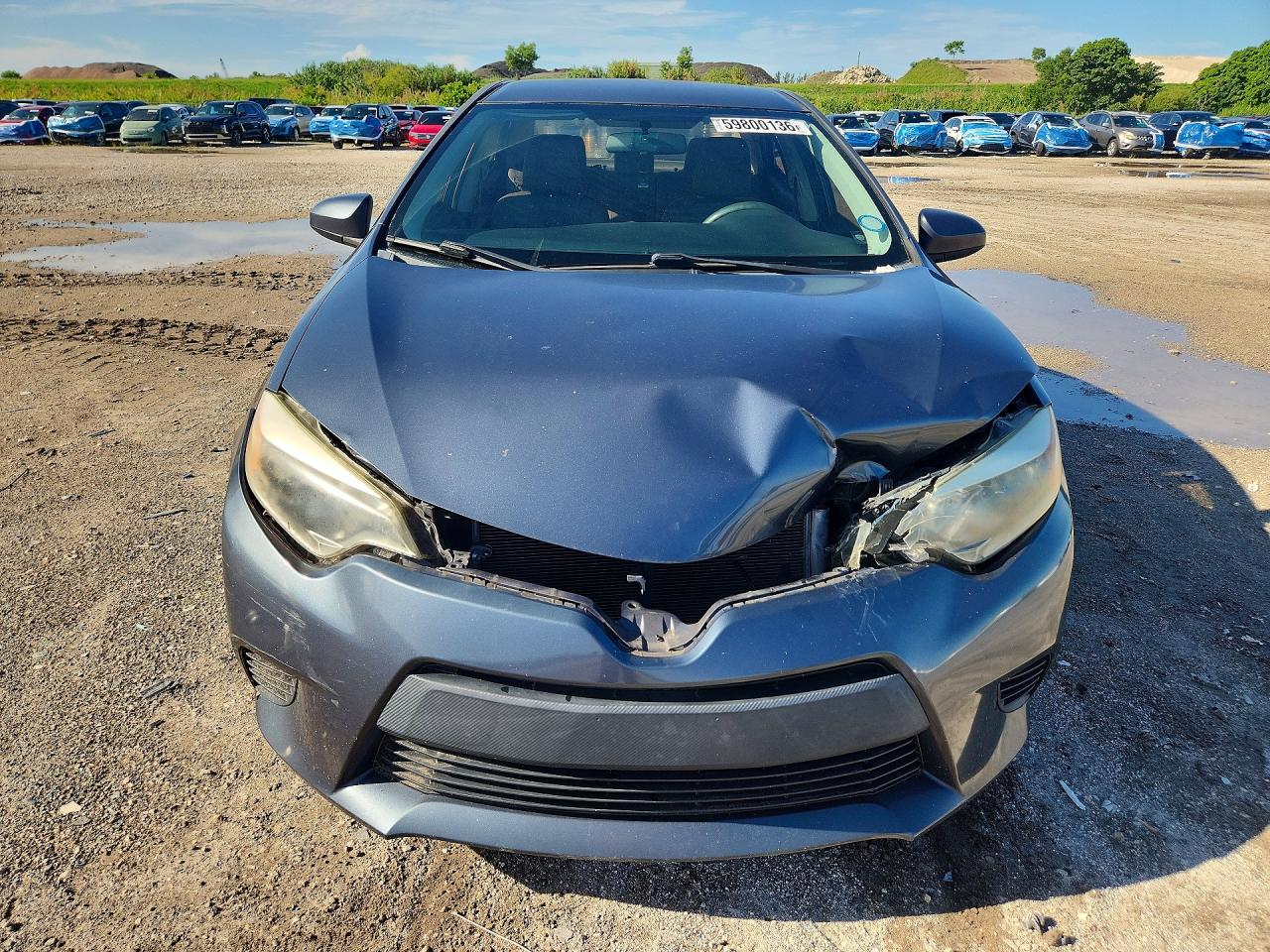 2014 Toyota Corolla Le Серый vin: 2T1BURHE8EC198602