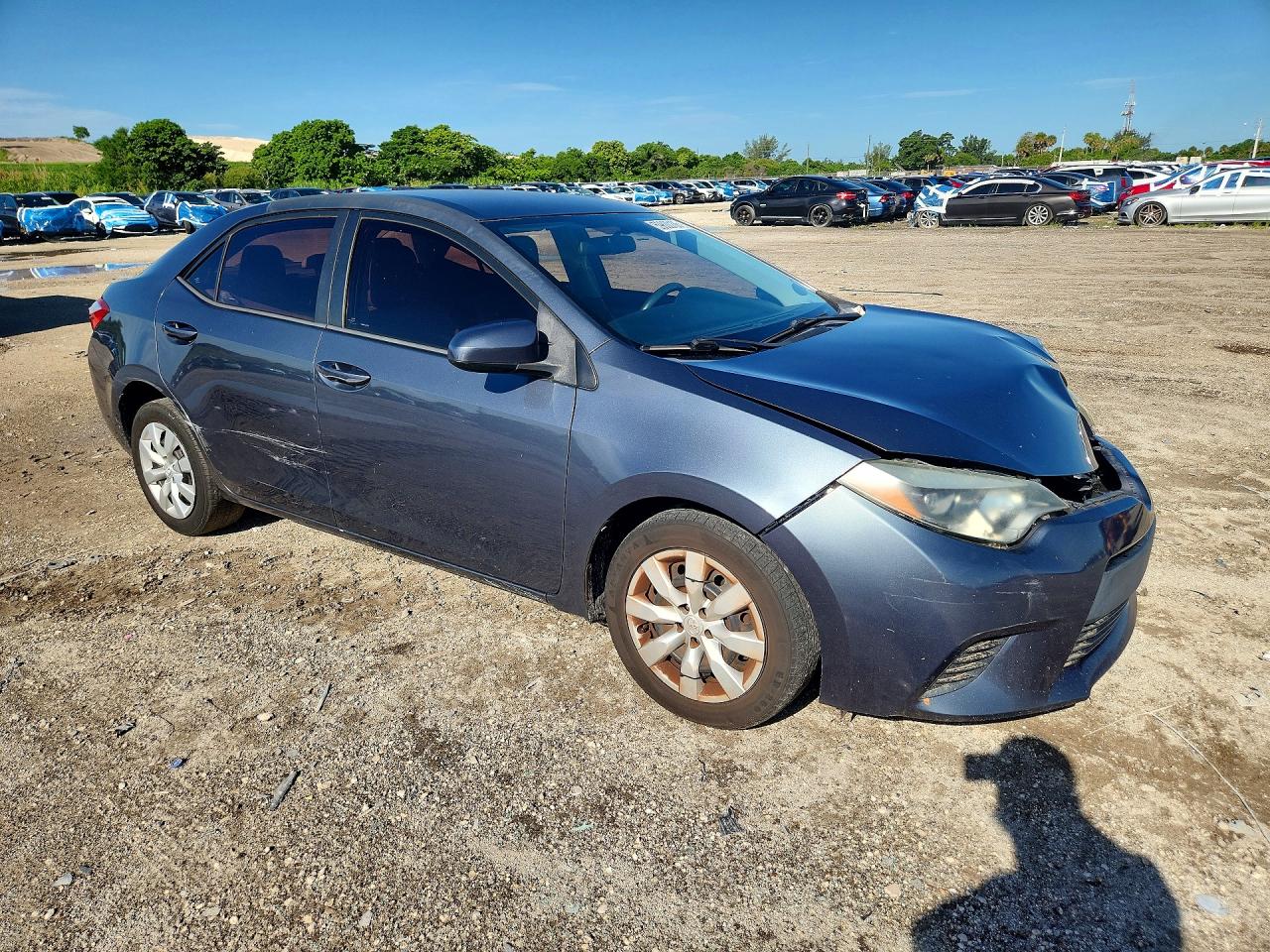 2014 Toyota Corolla Le Серый vin: 2T1BURHE8EC198602