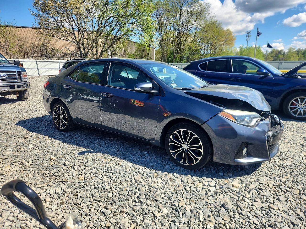 2014 Toyota Corolla S Plus Gray vin: 2T1BURHE8EC203507