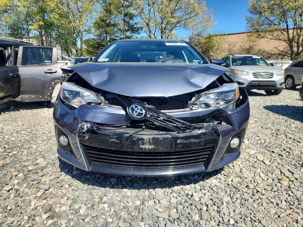 2014 Toyota Corolla S Plus Gray vin: 2T1BURHE8EC203507