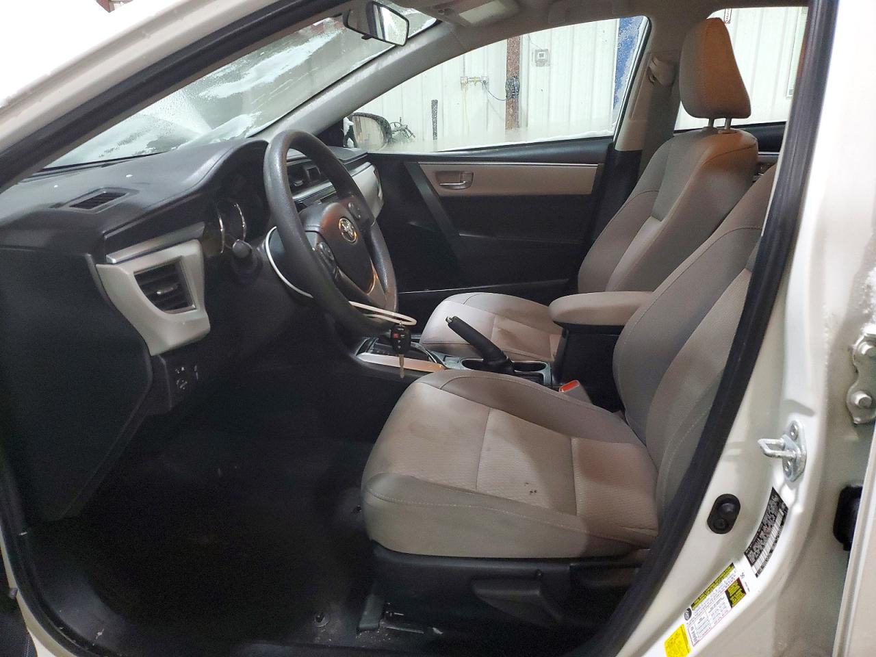 2014 Toyota Corolla Le White vin: 2T1BURHE8EC204351