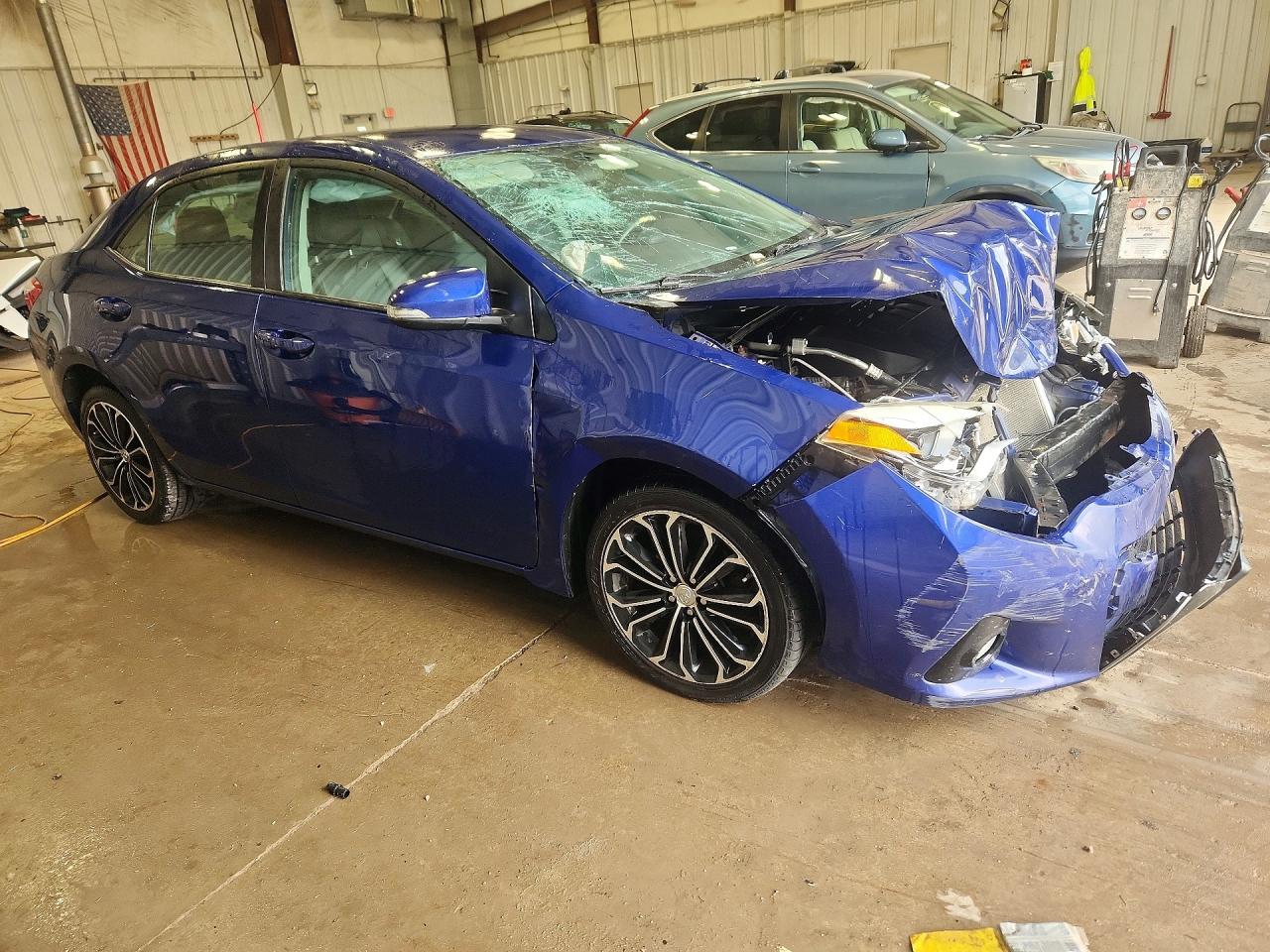 2014 Toyota Corolla S Plus Blue vin: 2T1BURHE8EC223112
