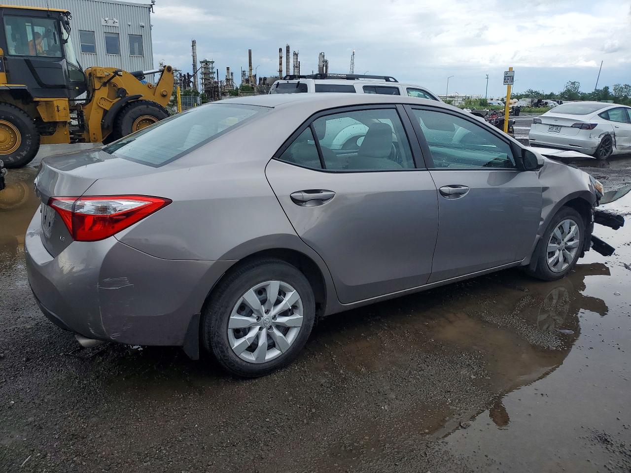 2015 Toyota Corolla L Gray vin: 2T1BURHE8FC235181