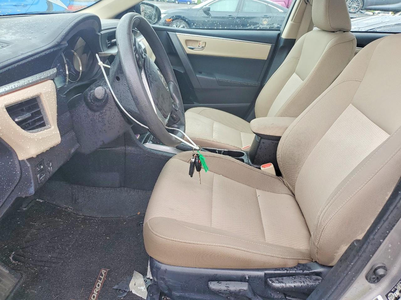 2015 Toyota Corolla L Gray vin: 2T1BURHE8FC235181