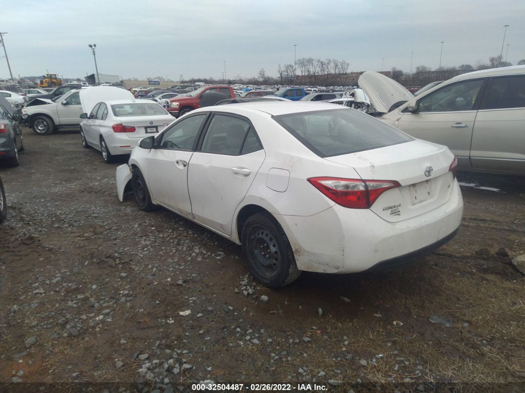 2015 Toyota Corolla L/le/s/s Plus/le Plus White vin: 2T1BURHE8FC238811
