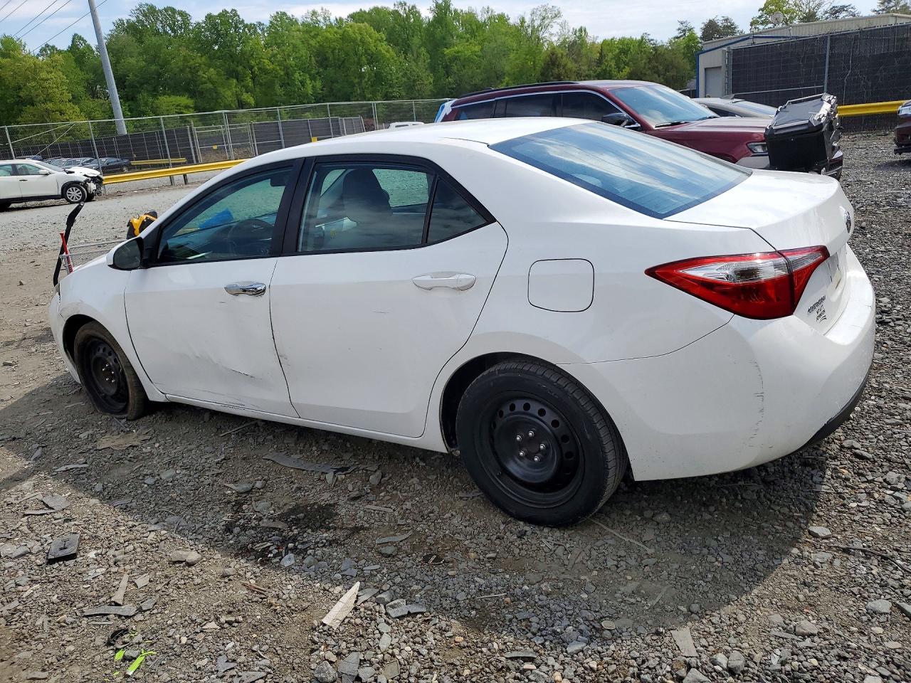 2015 Toyota Corolla Le White vin: 2T1BURHE8FC238811