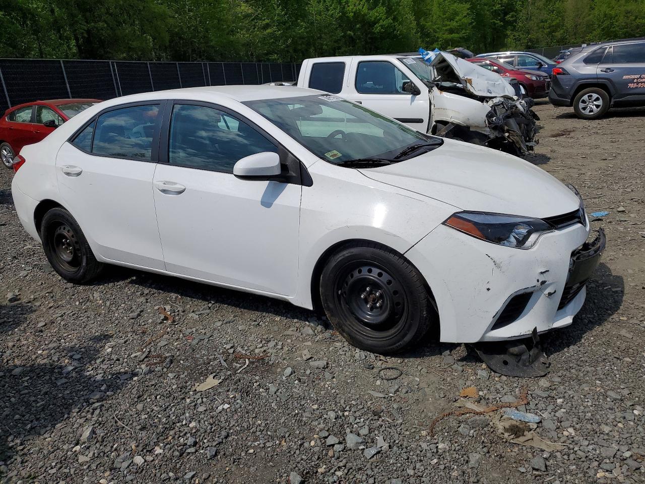 2015 Toyota Corolla Le White vin: 2T1BURHE8FC238811