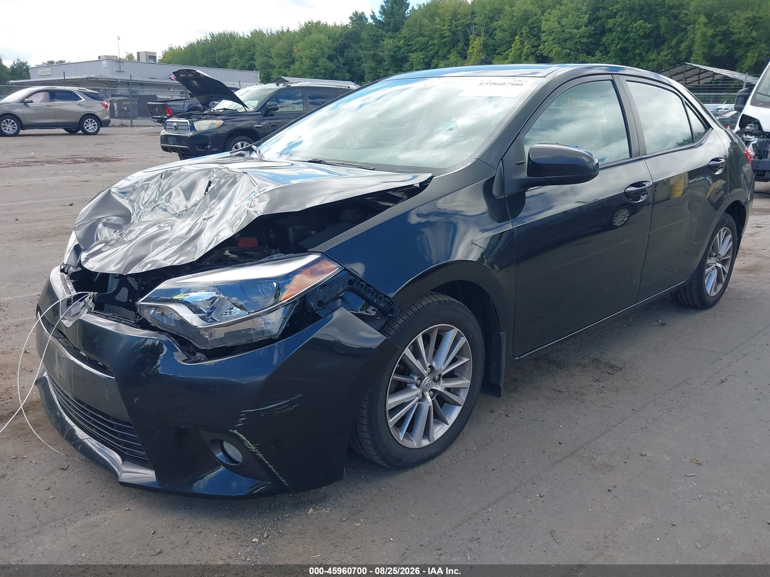 2015 Toyota Corolla Le Plus Black vin: 2T1BURHE8FC241319