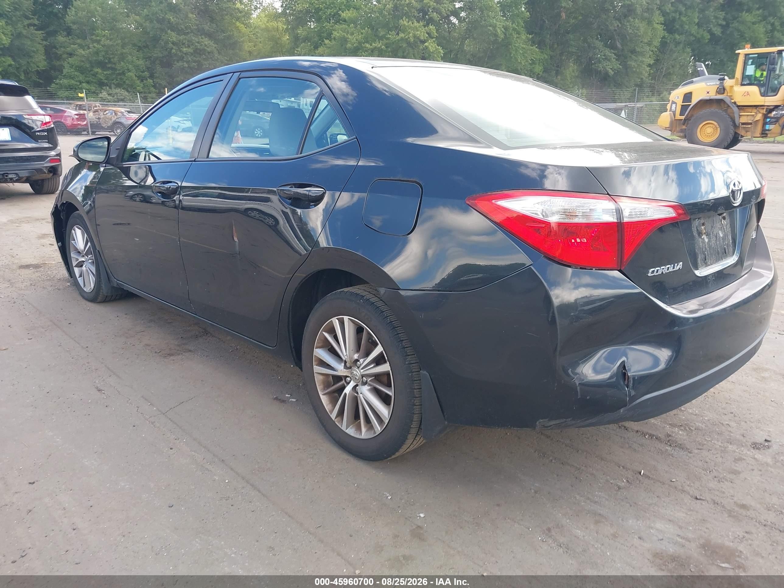2015 Toyota Corolla Le Plus Black vin: 2T1BURHE8FC241319
