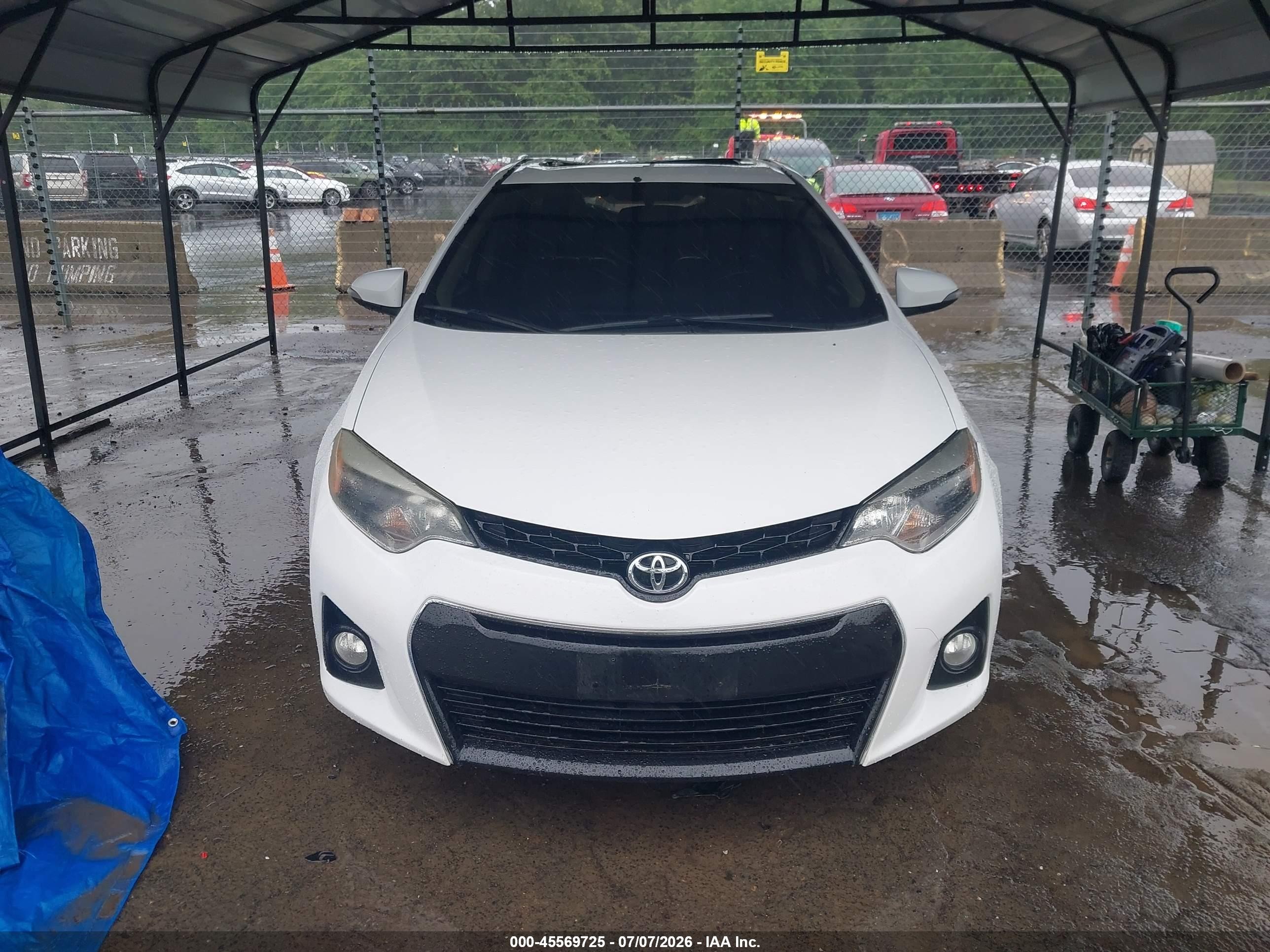 2015 Toyota Corolla S Plus White vin: 2T1BURHE8FC245287