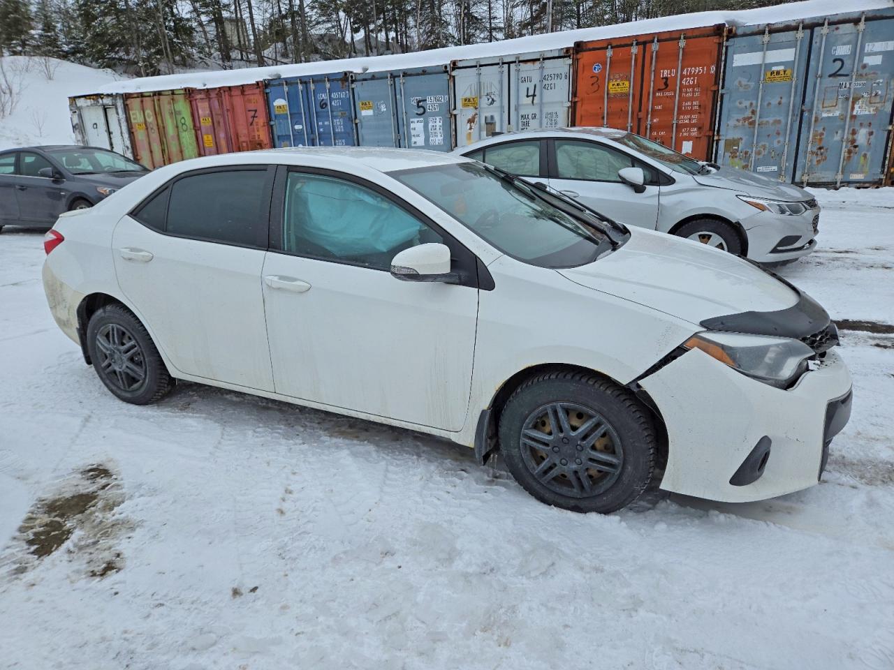 2015 Toyota Corolla L White vin: 2T1BURHE8FC273574