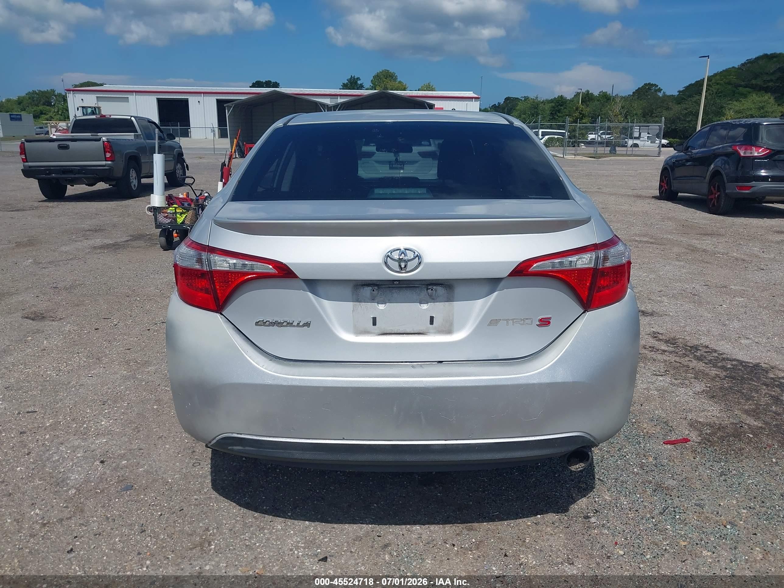 2015 Toyota Corolla S Plus Silver vin: 2T1BURHE8FC274465