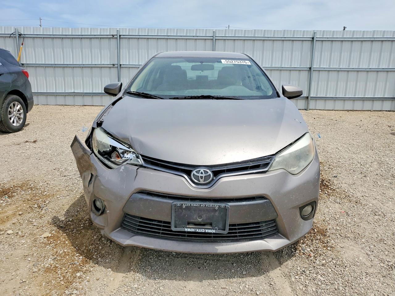2015 Toyota Corolla Le Plus Gray vin: 2T1BURHE8FC276555