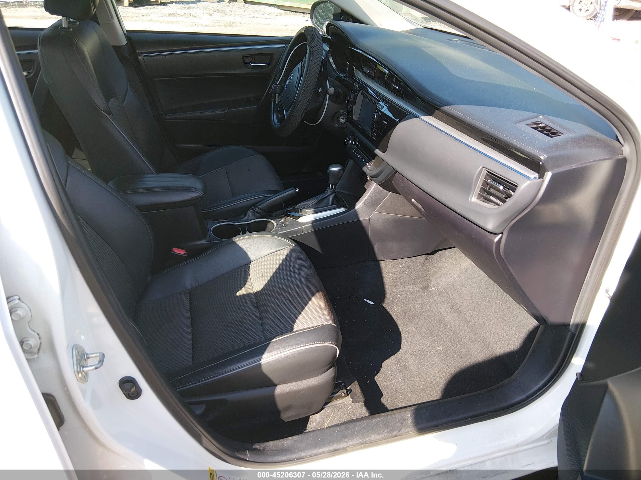 2015 Toyota Corolla S Plus White vin: 2T1BURHE8FC320974