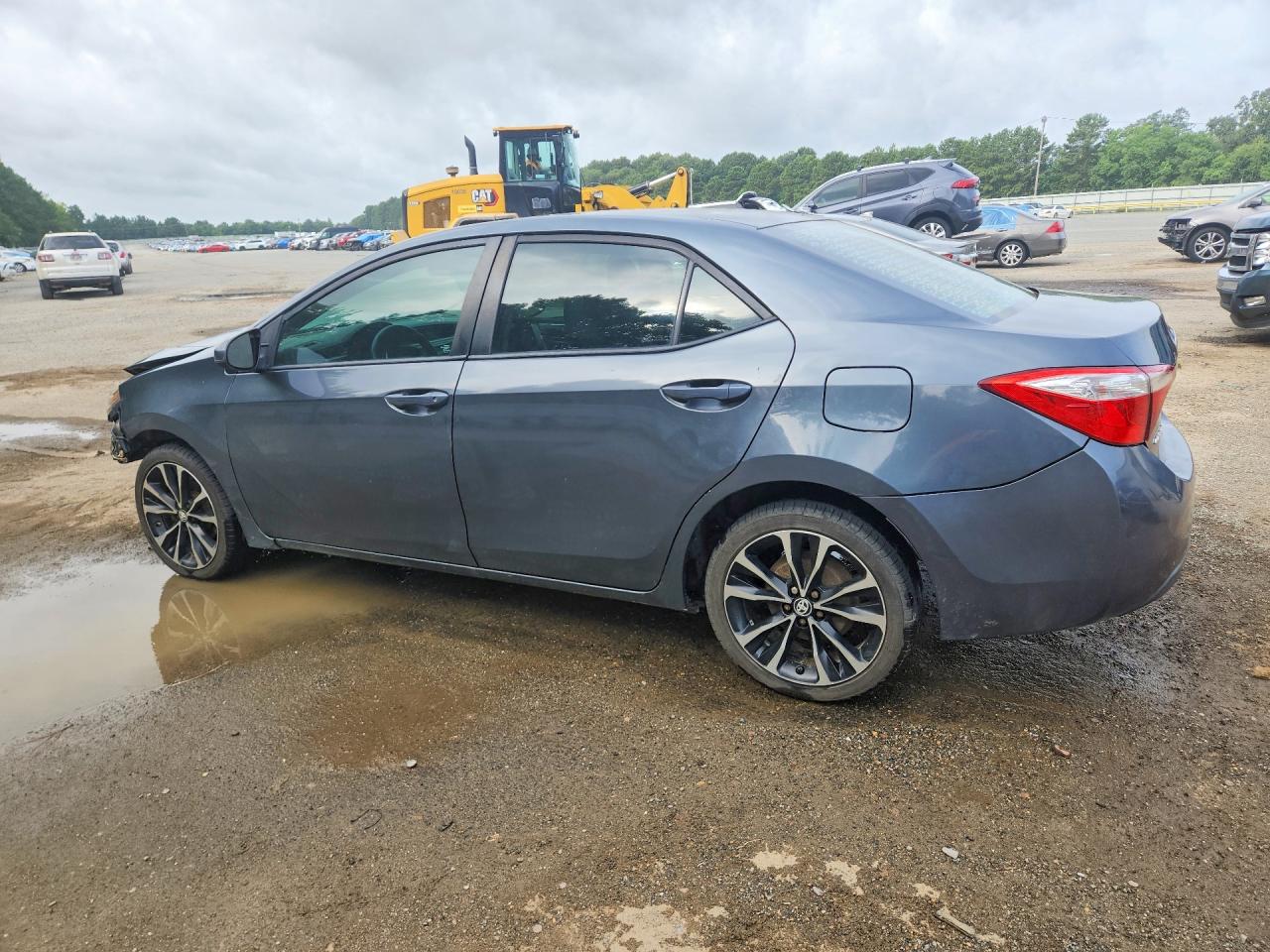 2015 Toyota Corolla L Blue vin: 2T1BURHE8FC325043