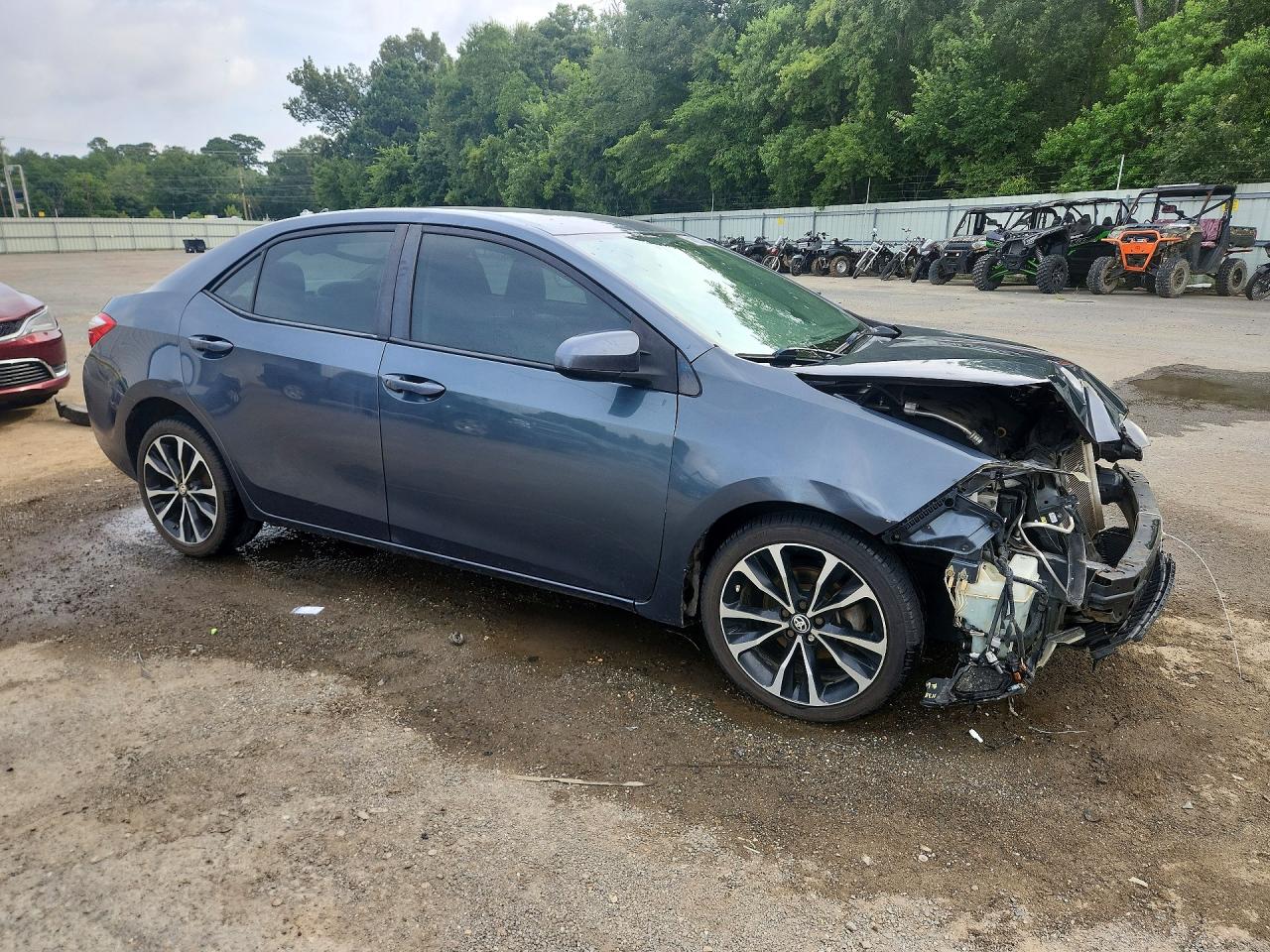 2015 Toyota Corolla L Blue vin: 2T1BURHE8FC325043