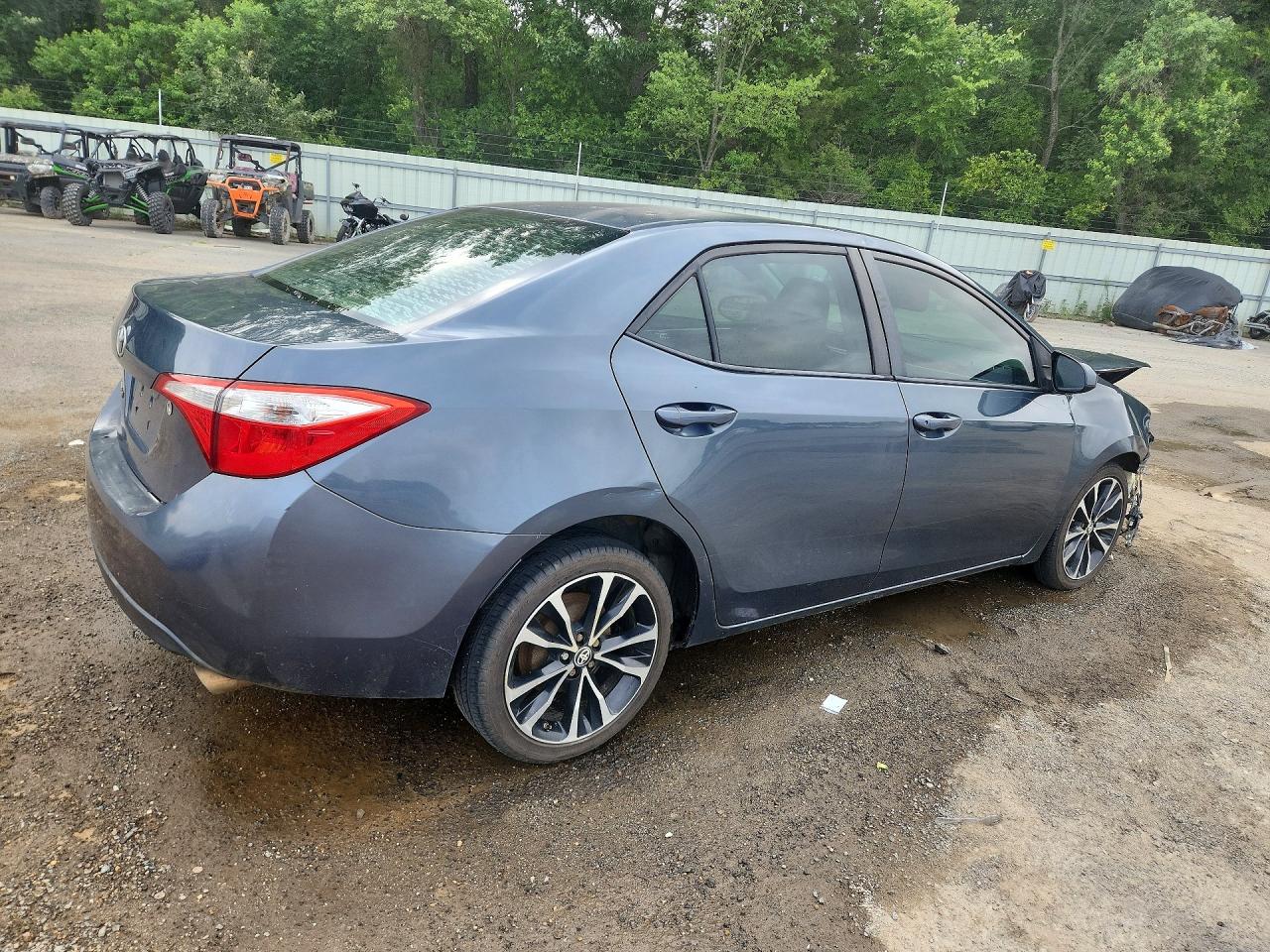 2015 Toyota Corolla L Blue vin: 2T1BURHE8FC325043