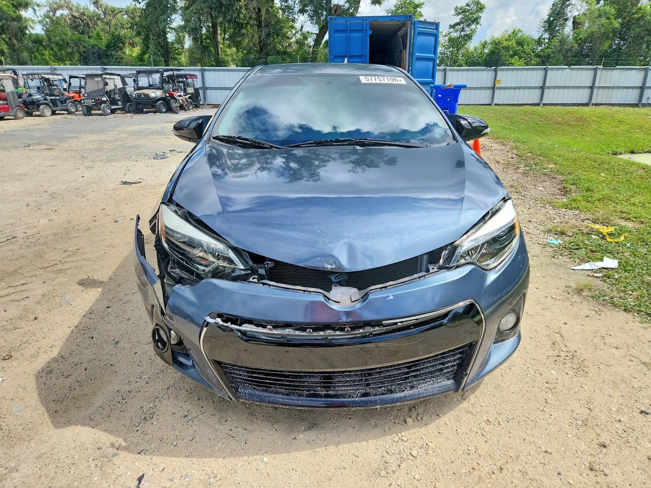 2015 Toyota Corolla S Plus Gray vin: 2T1BURHE8FC334793
