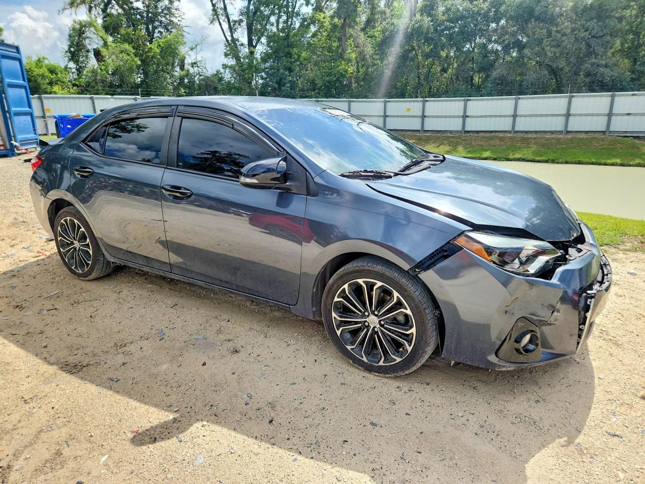 2015 Toyota Corolla S Plus Gray vin: 2T1BURHE8FC334793