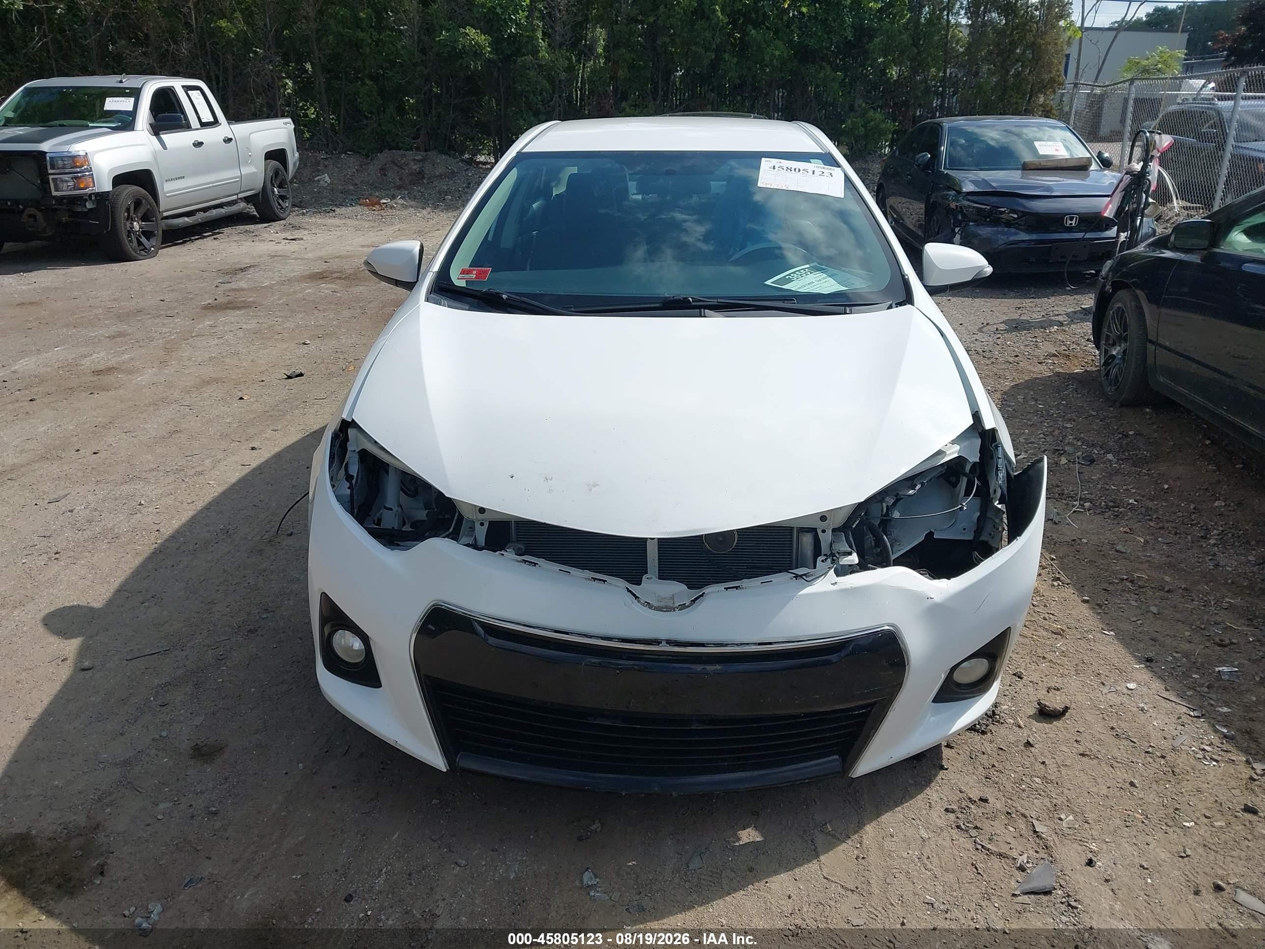 2015 Toyota Corolla S Plus White vin: 2T1BURHE8FC342019
