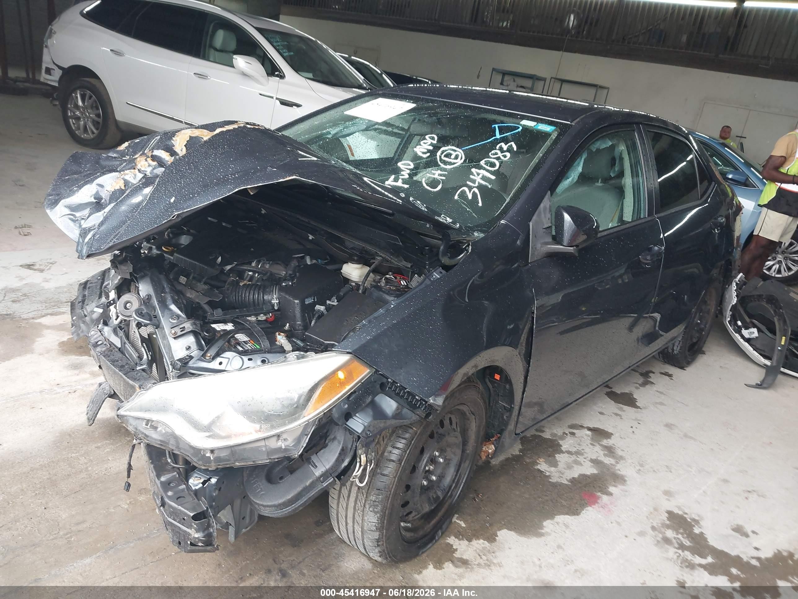 2015 Toyota Corolla Le Gray vin: 2T1BURHE8FC349083