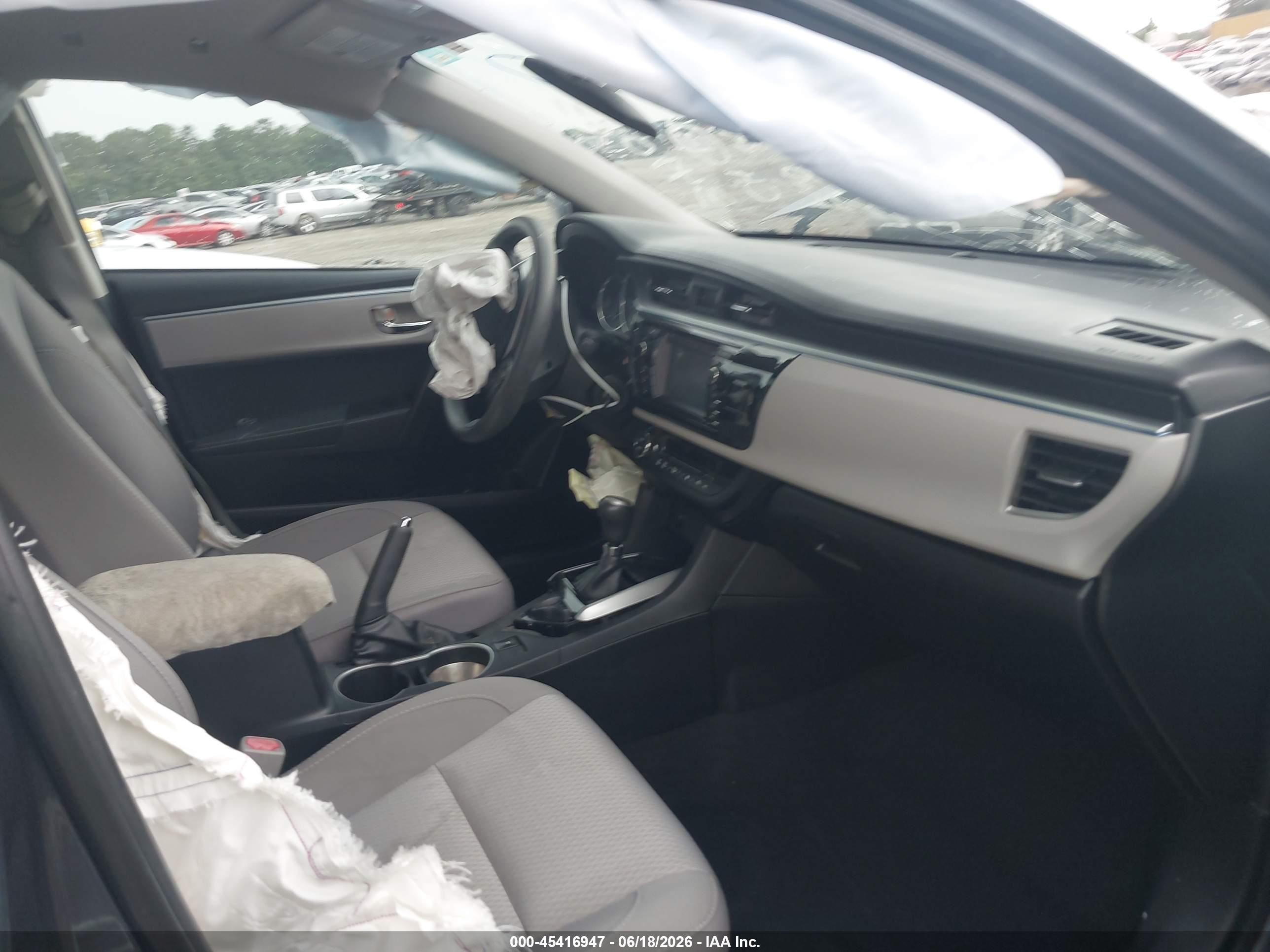 2015 Toyota Corolla Le Gray vin: 2T1BURHE8FC349083