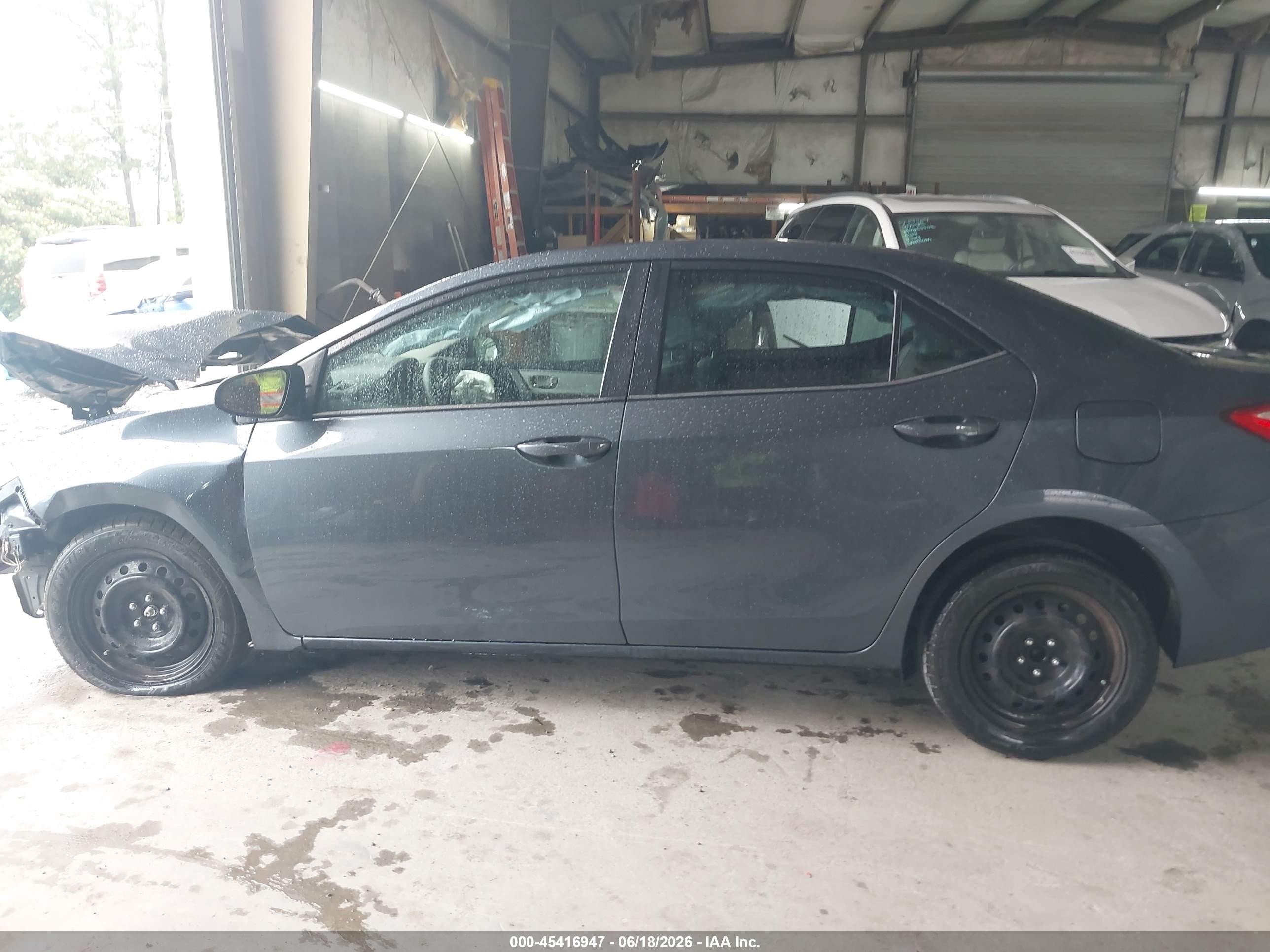 2015 Toyota Corolla Le Gray vin: 2T1BURHE8FC349083