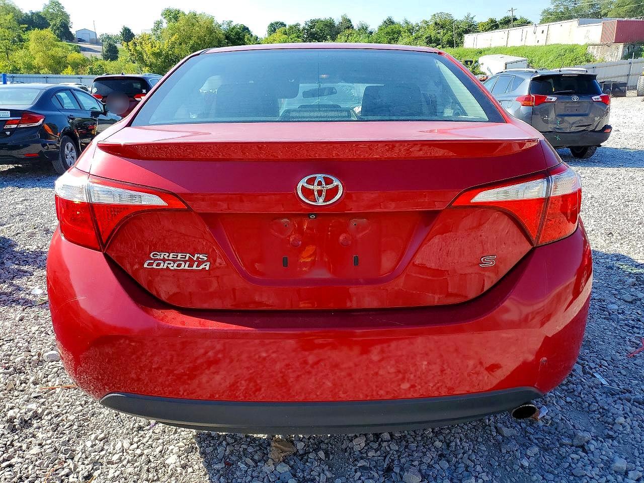 2015 Toyota Corolla S Plus Red vin: 2T1BURHE8FC353649