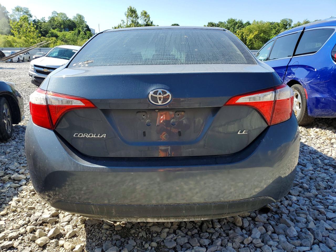 2015 Toyota Corolla Le Blue vin: 2T1BURHE8FC379278