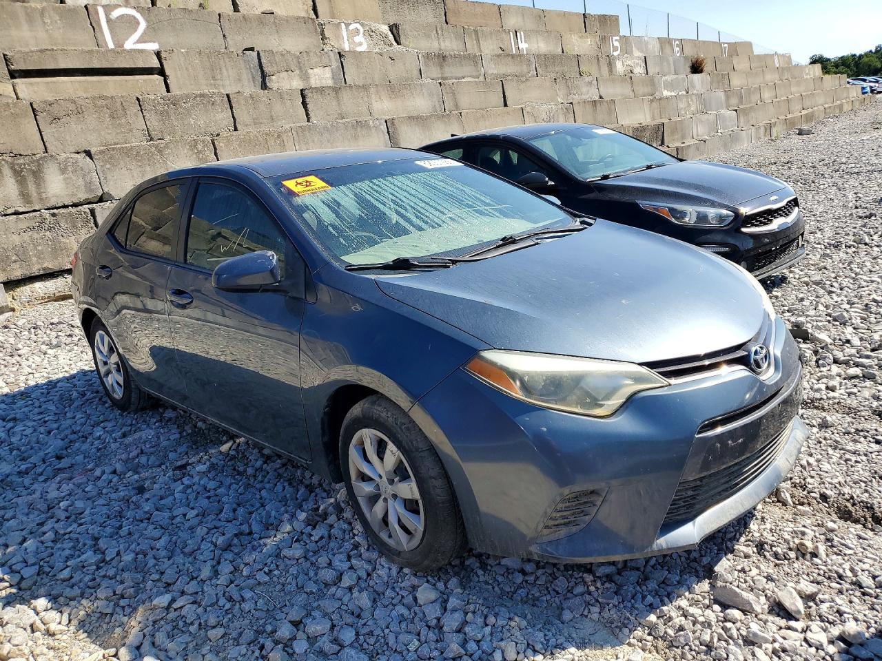 2015 Toyota Corolla Le Blue vin: 2T1BURHE8FC379278