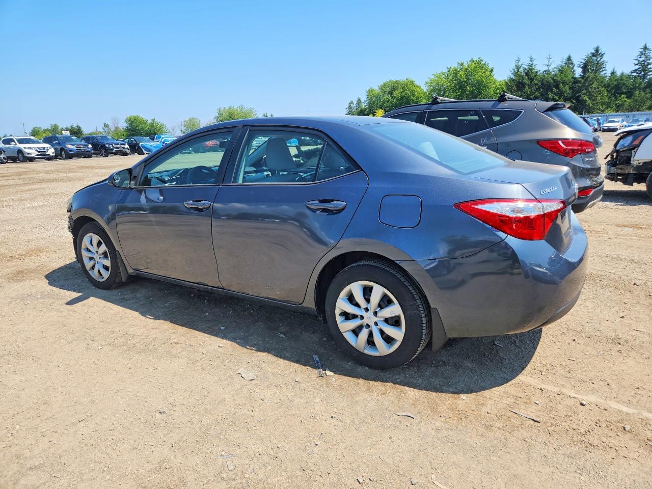 2015 Toyota Corolla L Gray vin: 2T1BURHE8FC392810