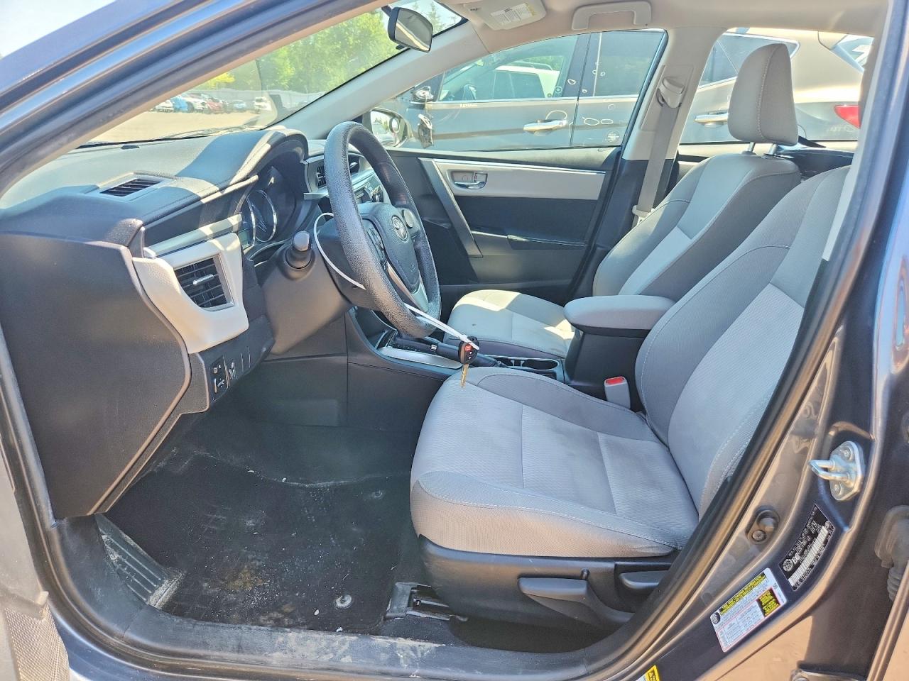 2015 Toyota Corolla L Gray vin: 2T1BURHE8FC392810