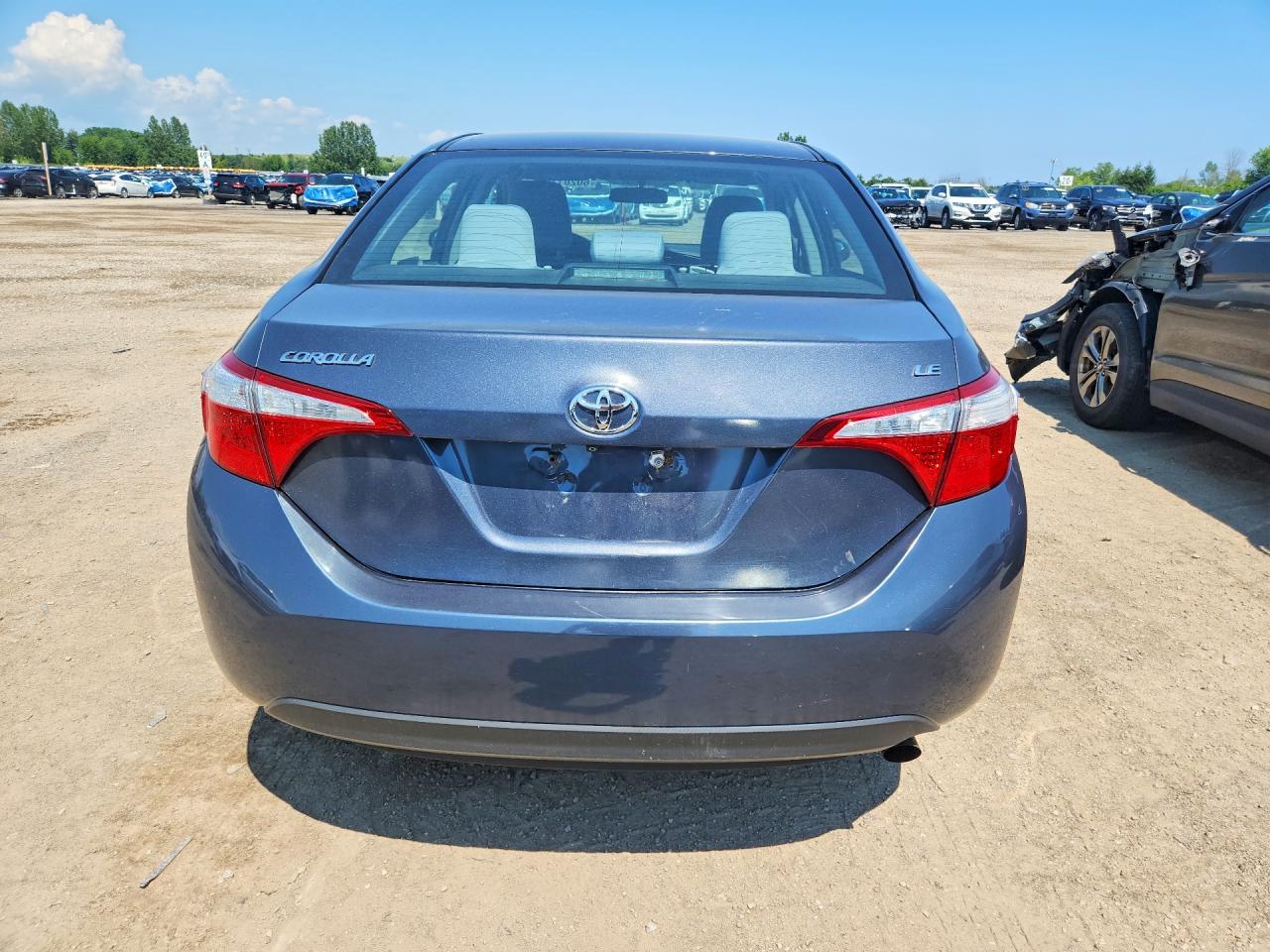 2015 Toyota Corolla L Gray vin: 2T1BURHE8FC392810