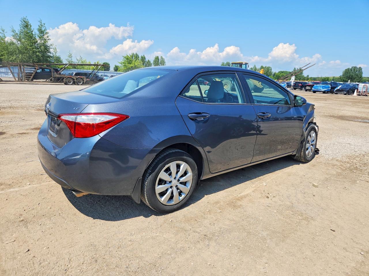 2015 Toyota Corolla L Gray vin: 2T1BURHE8FC392810