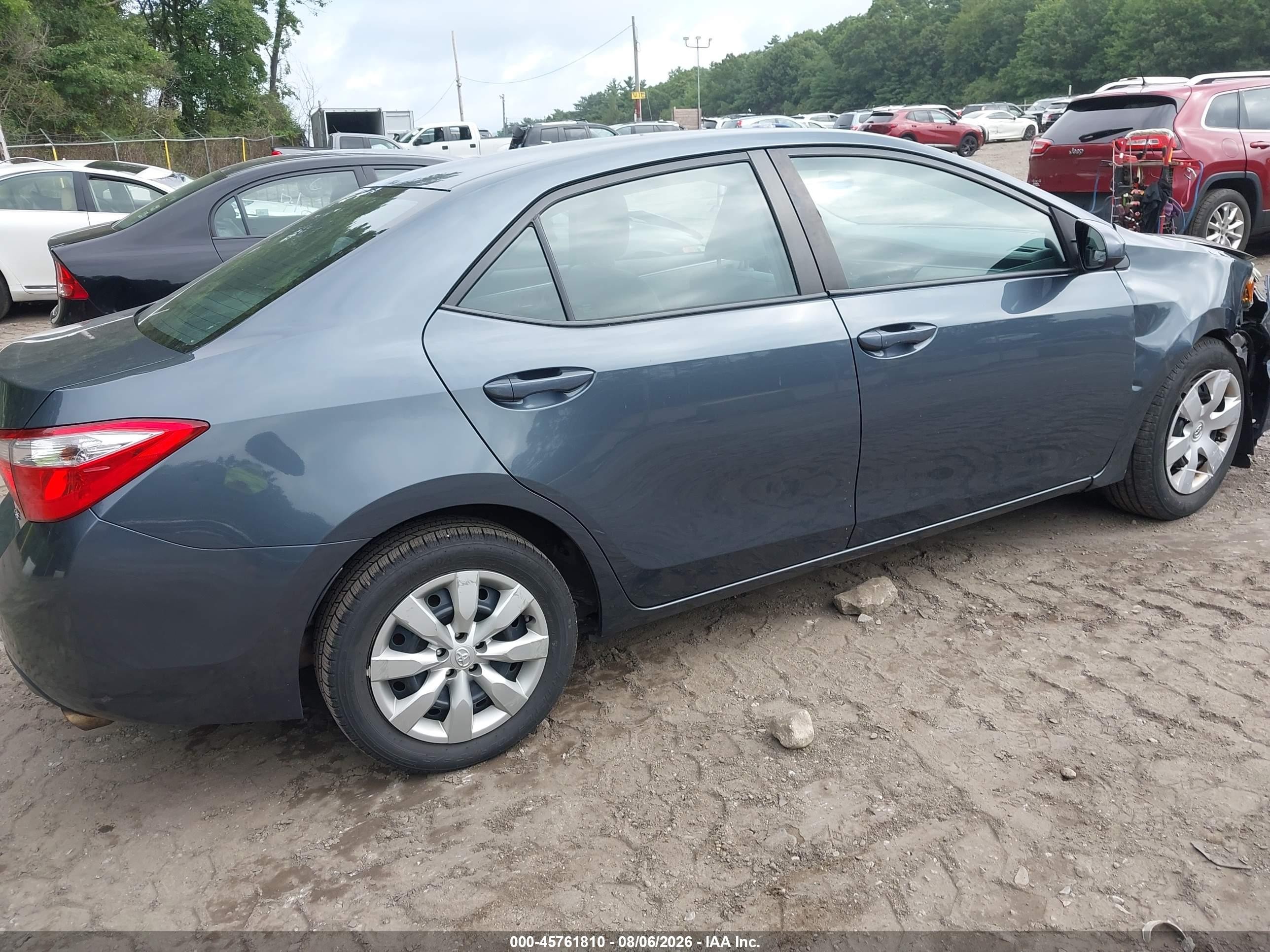2015 Toyota Corolla Le Blue vin: 2T1BURHE8FC410495