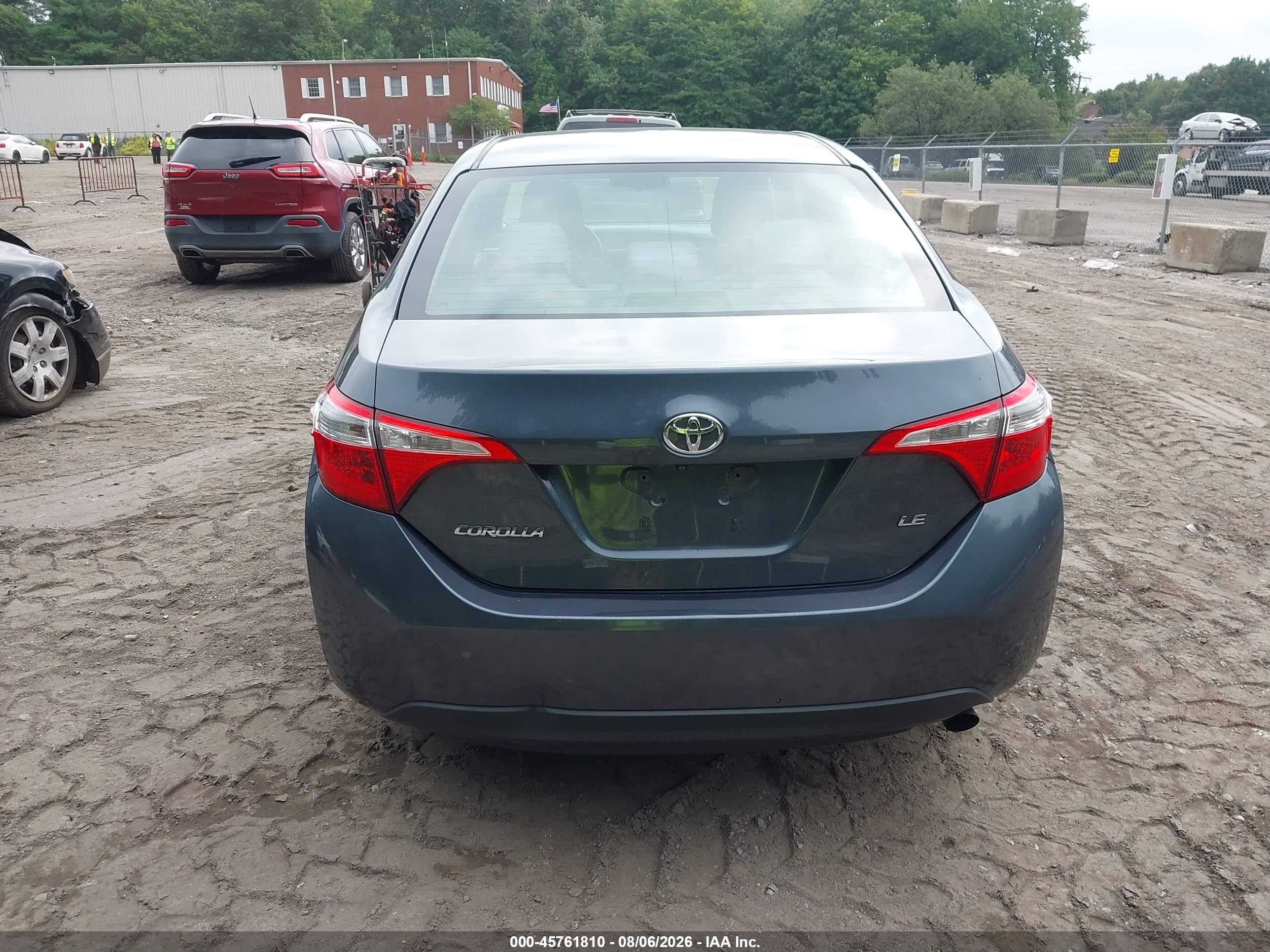 2015 Toyota Corolla Le Blue vin: 2T1BURHE8FC410495
