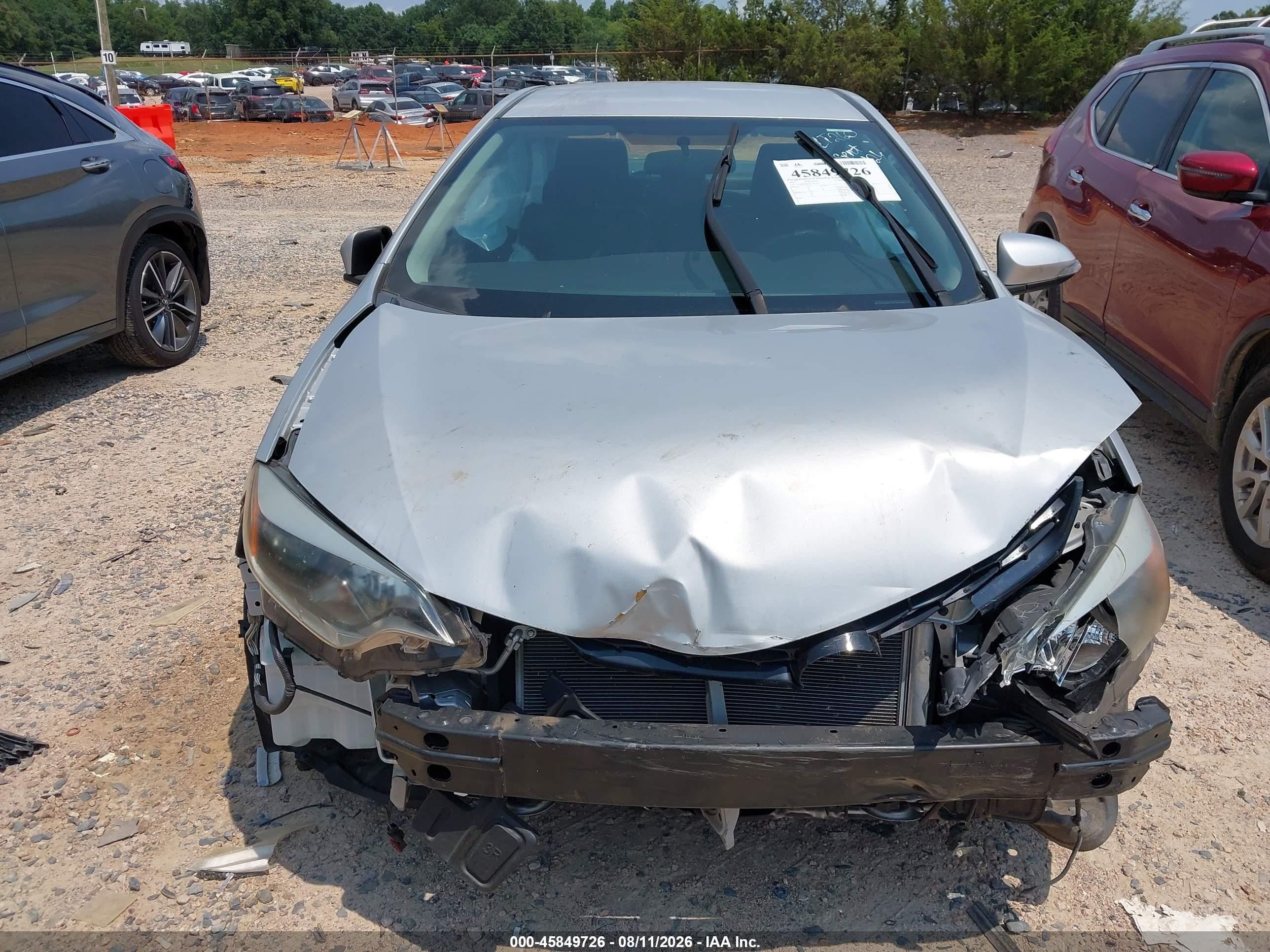 2015 Toyota Corolla S Plus Silver vin: 2T1BURHE8FC413347