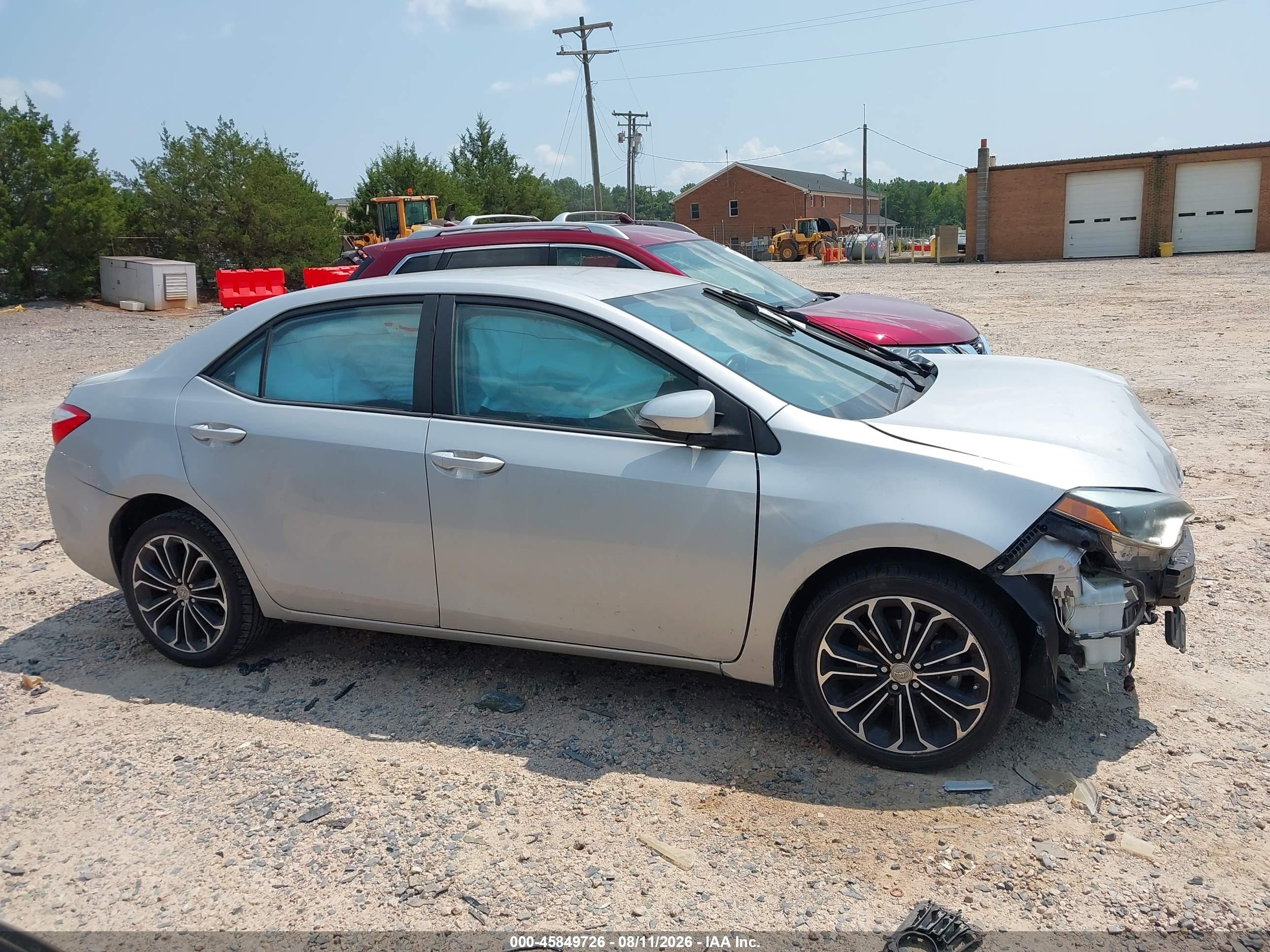 2015 Toyota Corolla S Plus Silver vin: 2T1BURHE8FC413347
